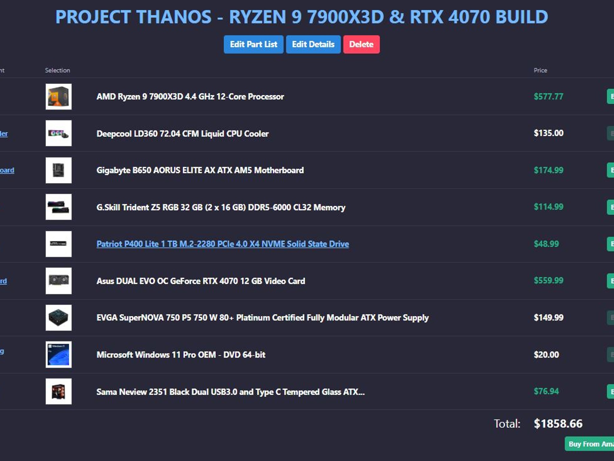 **PROJECT THANOS** - Ryzen 9 7900X3D & RTX 4070 GAMING PC / WORK STATION *BRAND NEW IN BOX* $1799