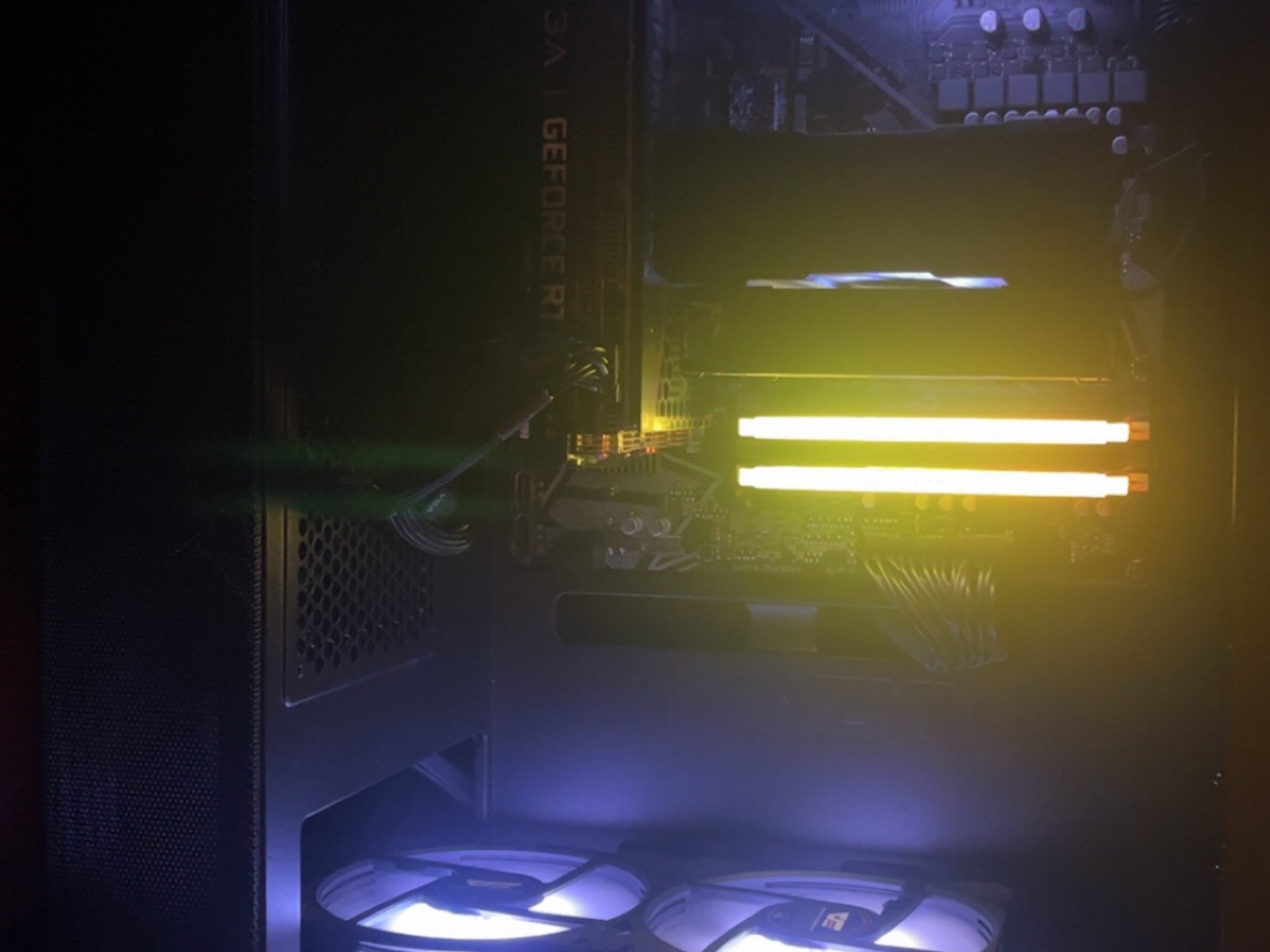 3060 TI Ryzen, 5 5500 16 gigs of DDR 4 one terabyte nvm ssd great 1080 pc