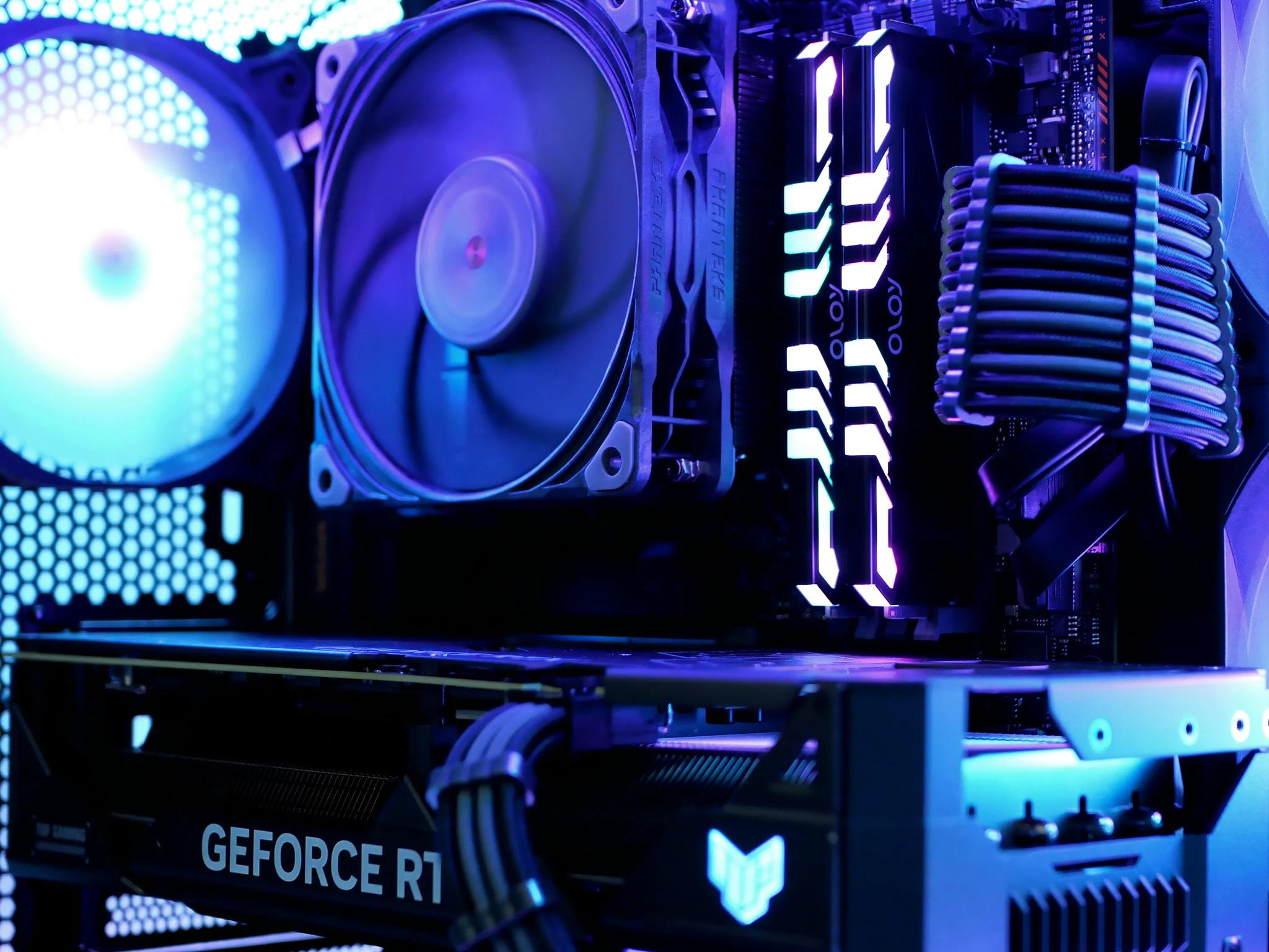 TUF Metal | RTX 4070, I5 13400F (10-core), 32gb ram Glass tower RGB PC