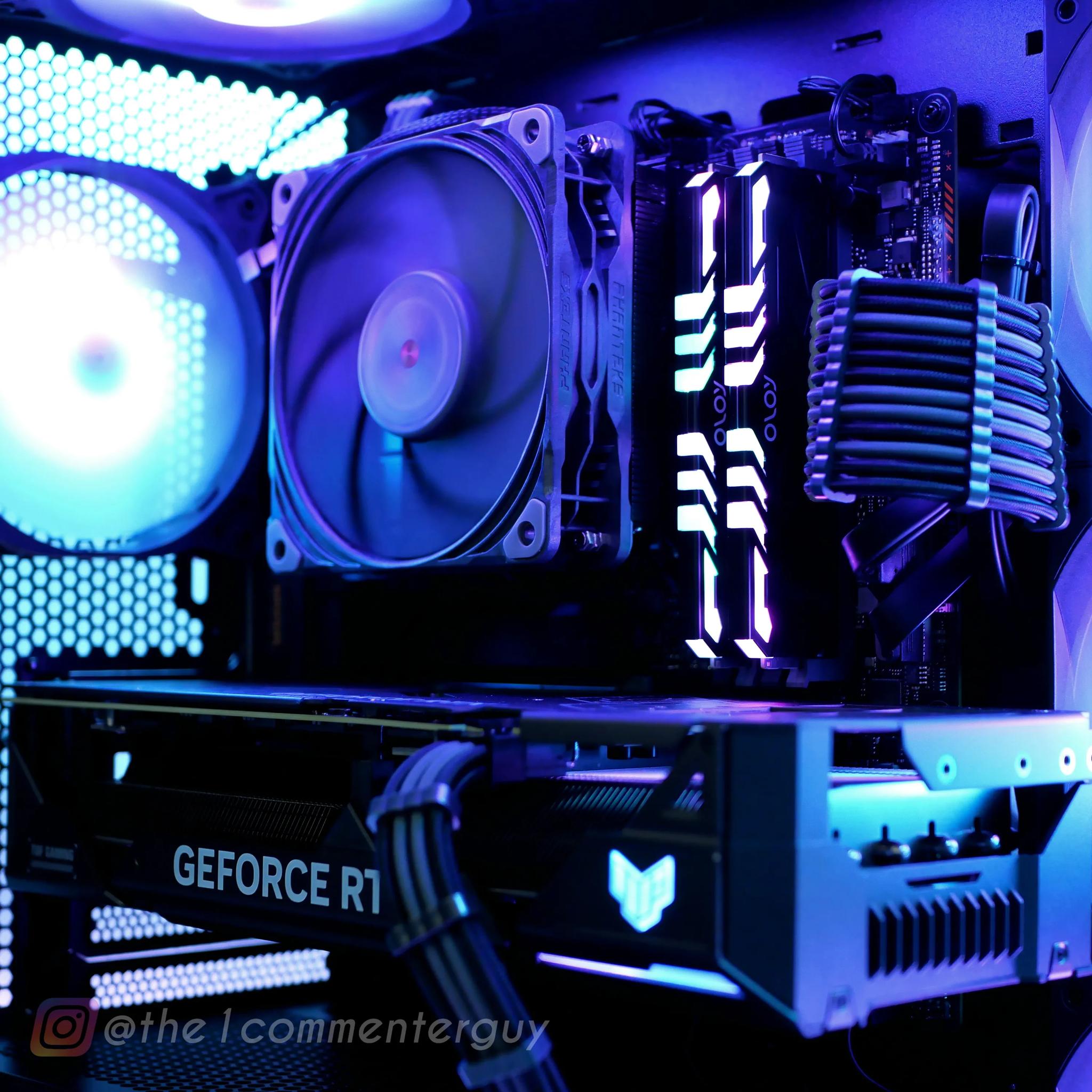 TUF Metal | RTX 4070, I5 13400F (10-core), 32gb ram Glass tower RGB PC
