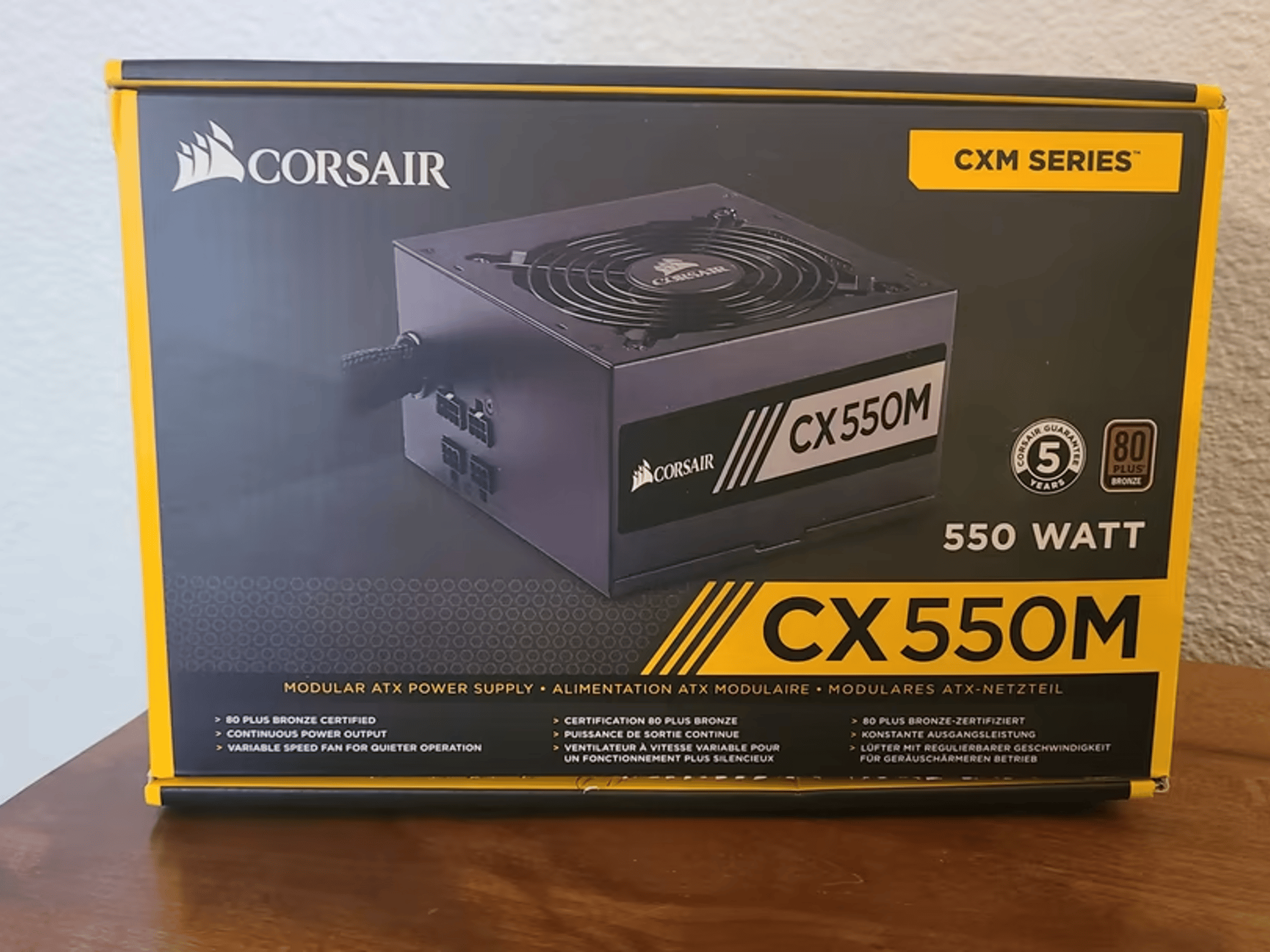 Corsair CX550M 80 plus bronze ATX semi-modular CXM series Power Supply