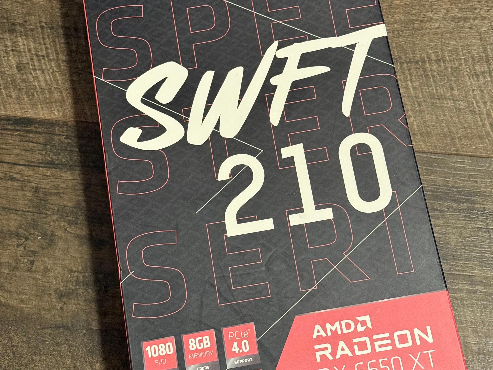 Used w/box - XFX Speedster Swift 210 AMD Radeon RX 6650 XT 8GB DDR6 Graphics Card