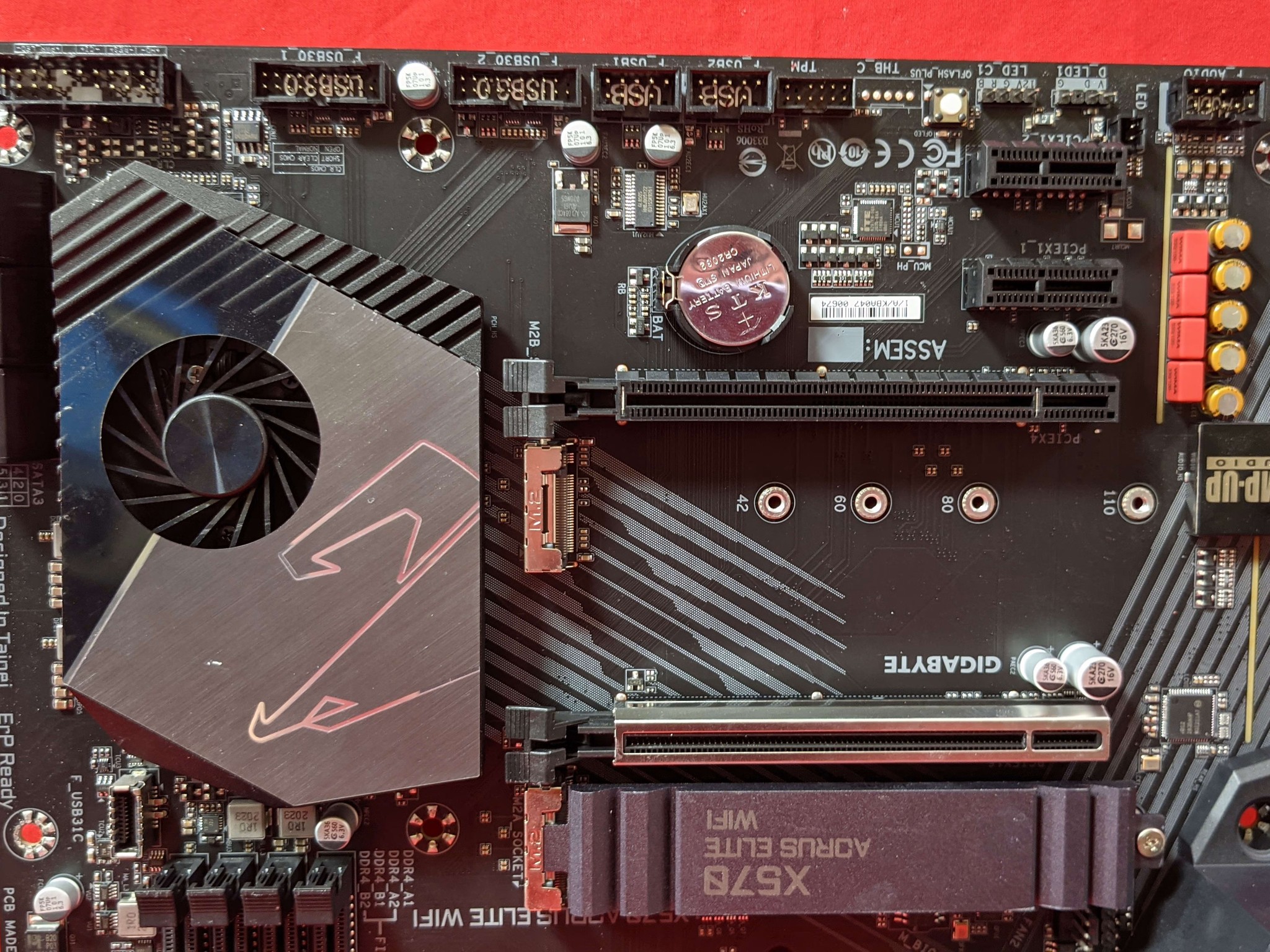 *AS IS/FOR REPAIR* Gigabyte X570 Aorus Elite WIFI AMD Socket AM4 DDR4 ATX Desktop Motherboard
