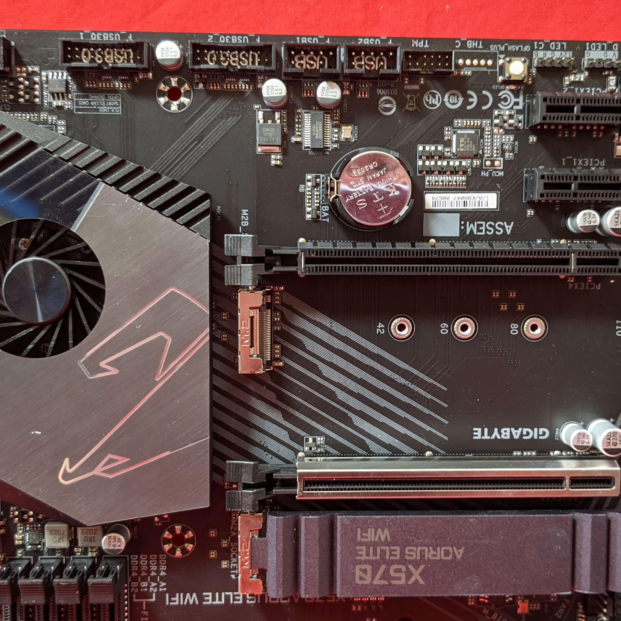 *AS IS/FOR REPAIR* Gigabyte X570 Aorus Elite WIFI AMD Socket AM4 DDR4 ATX Desktop Motherboard