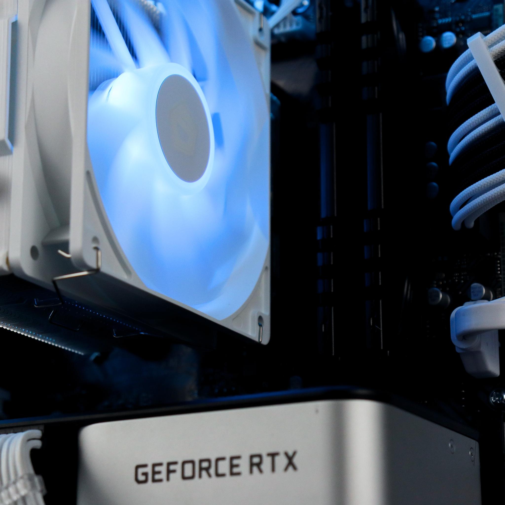 🧊❄️🧊 White Gaming PC – RTX 3060 TI , Ryzen 5 3600, 16GB RAM, 1TB SSD - WiFi, BlueToot...