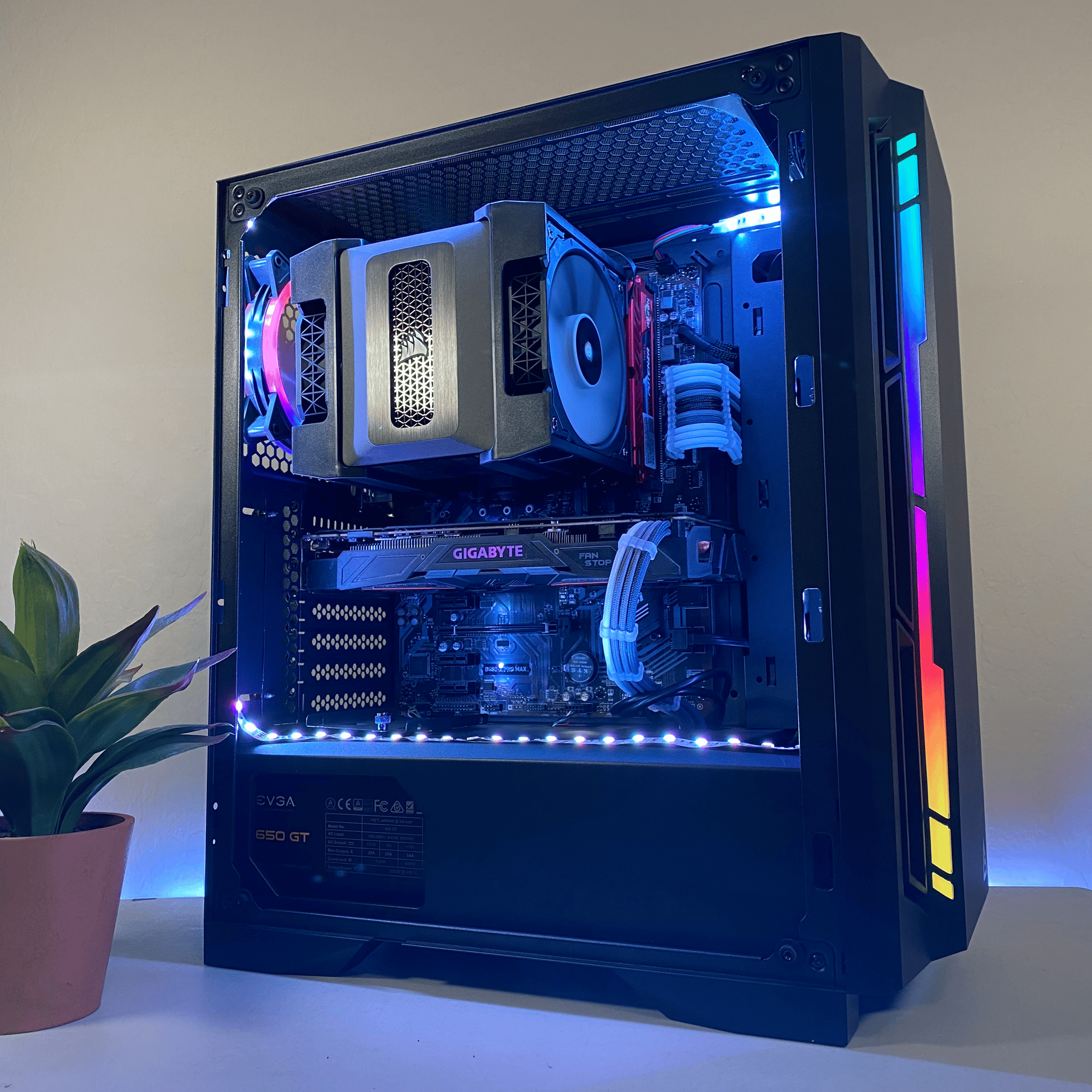 Custom Built Ryzen 7 Nvidia 1070 RGB Gaming PC Computer