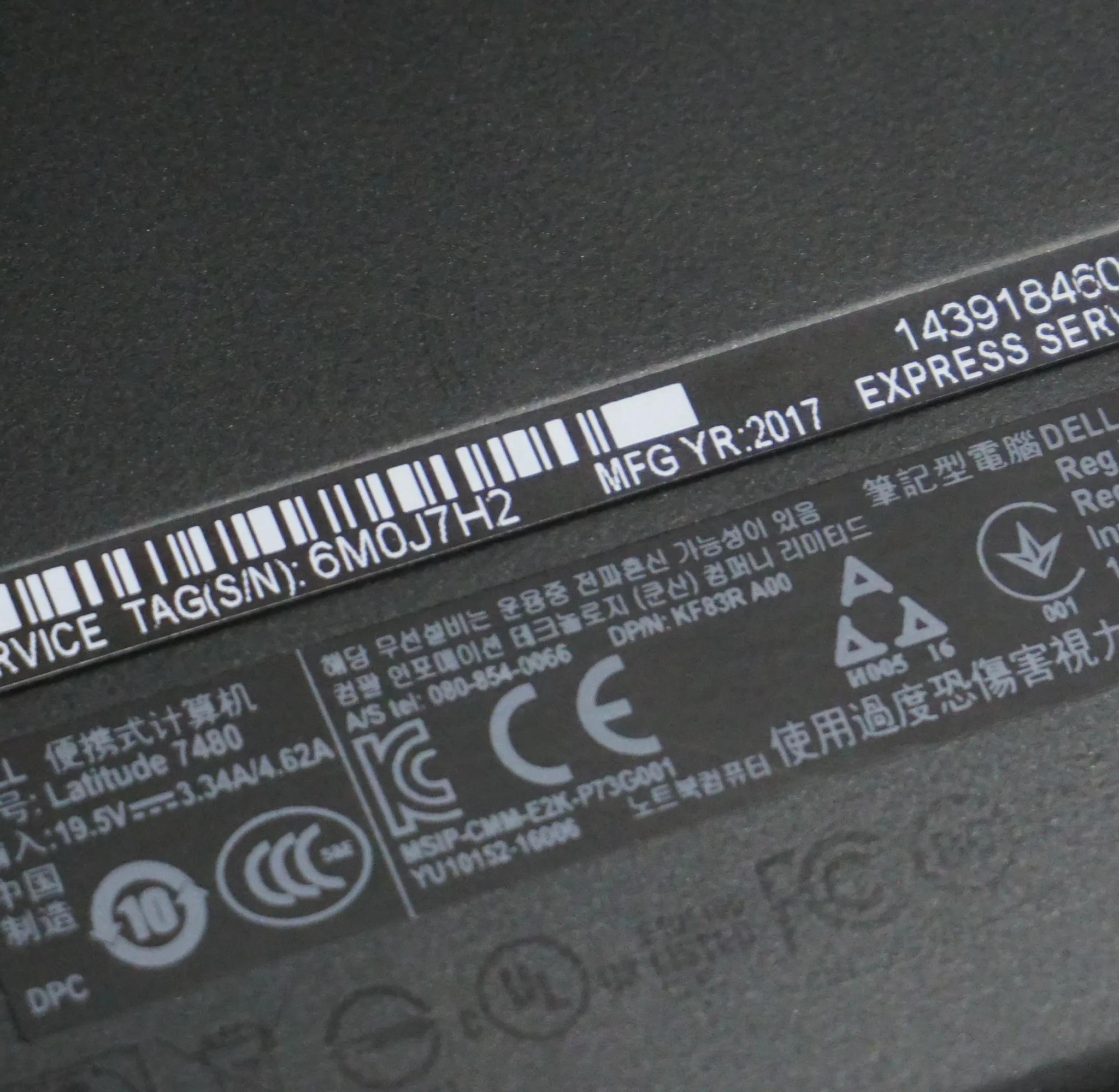 Dell Latitude 7480 Laptop | i7-7600U | 8GB RAM | 512GB SSD | Windows 11