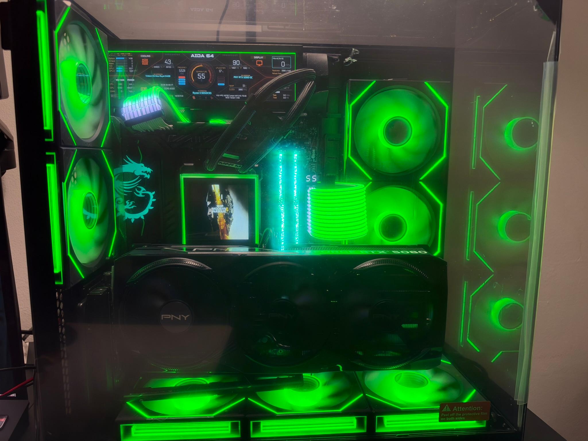 Beast Gaming PC|9950X3D|RTX 5080 OC|64gb 6000 CL28|6tb M.2