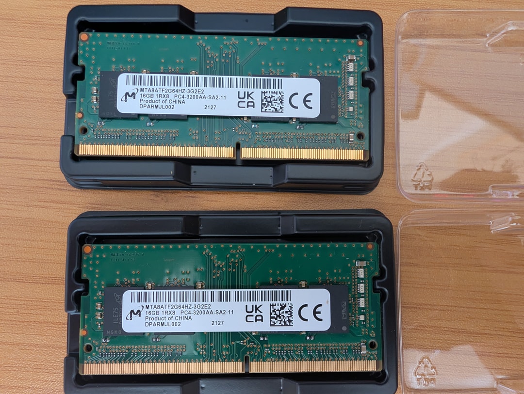 Micron 32GB (2x16GB) DDR4-3200 PC4-3200AA Laptop SO-DIMM Memory