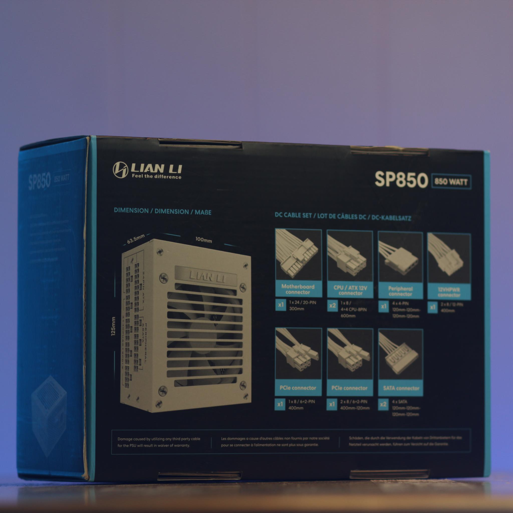 Lian Li SP850 80+ Gold SFX White PSU (Read Desc)