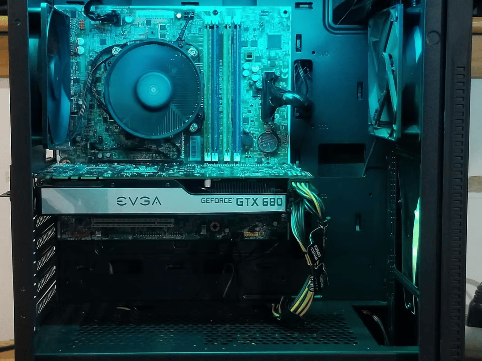 black i7 budget rgb gaming pc. 