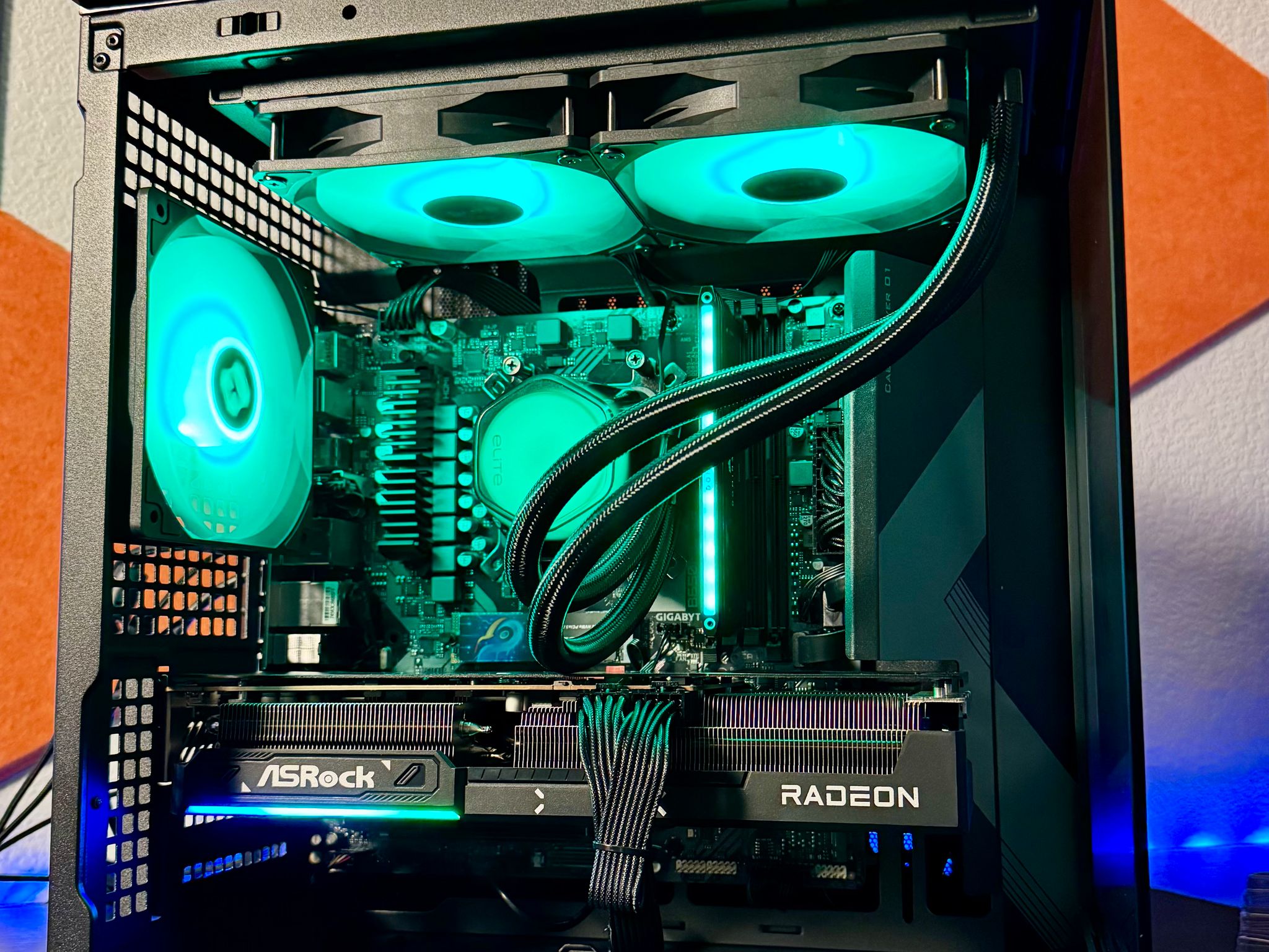 🔥 Ryzen 5 7600X + RX 9070 16GB Gaming PC 🚀 1440p ULTRA BEAST ❄️ 240mm Liquid Cooled ✨ Jonsbo D34
