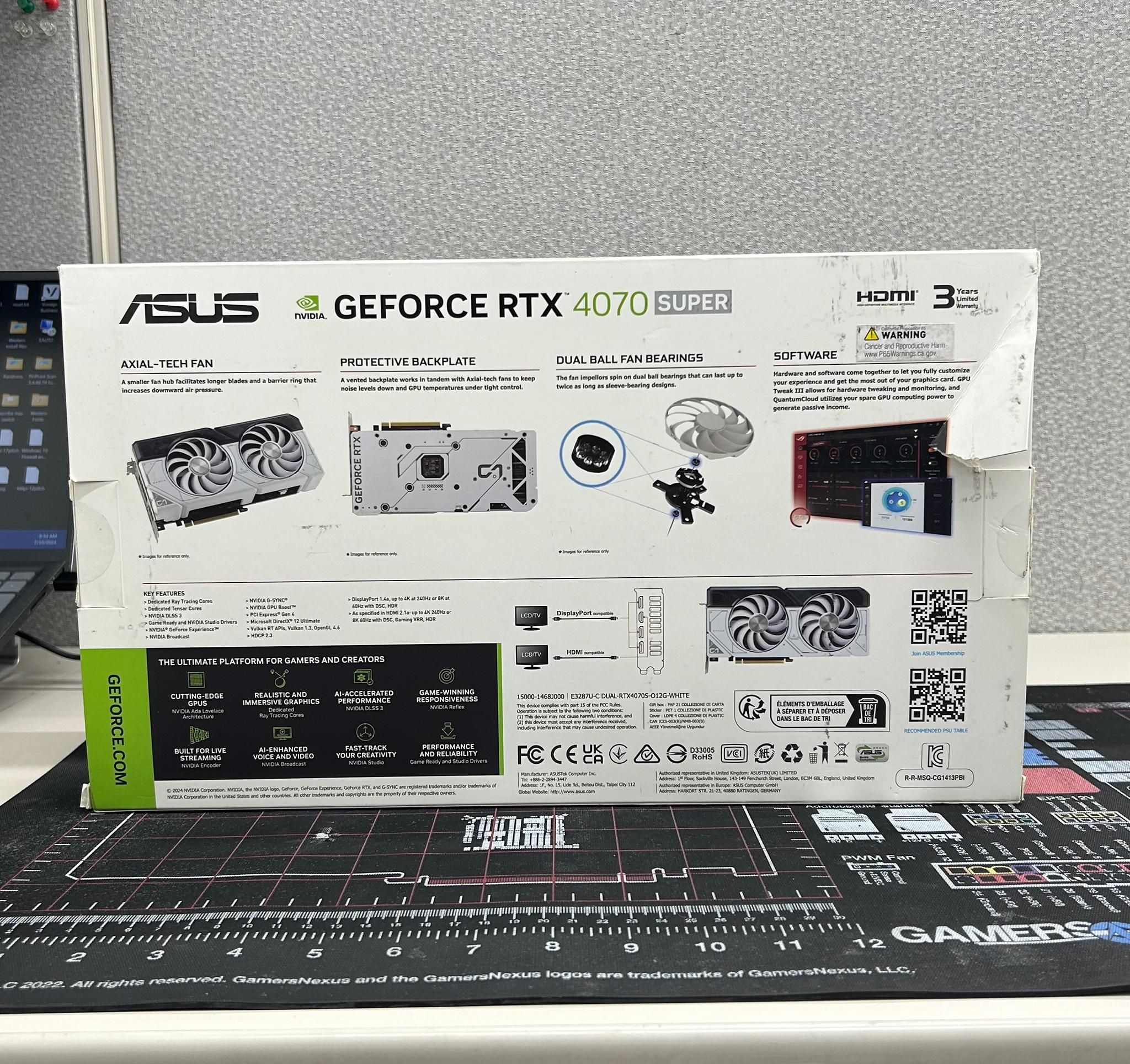 ASUS Dual GeForce RTX 4070 SUPER OC Edition (White)