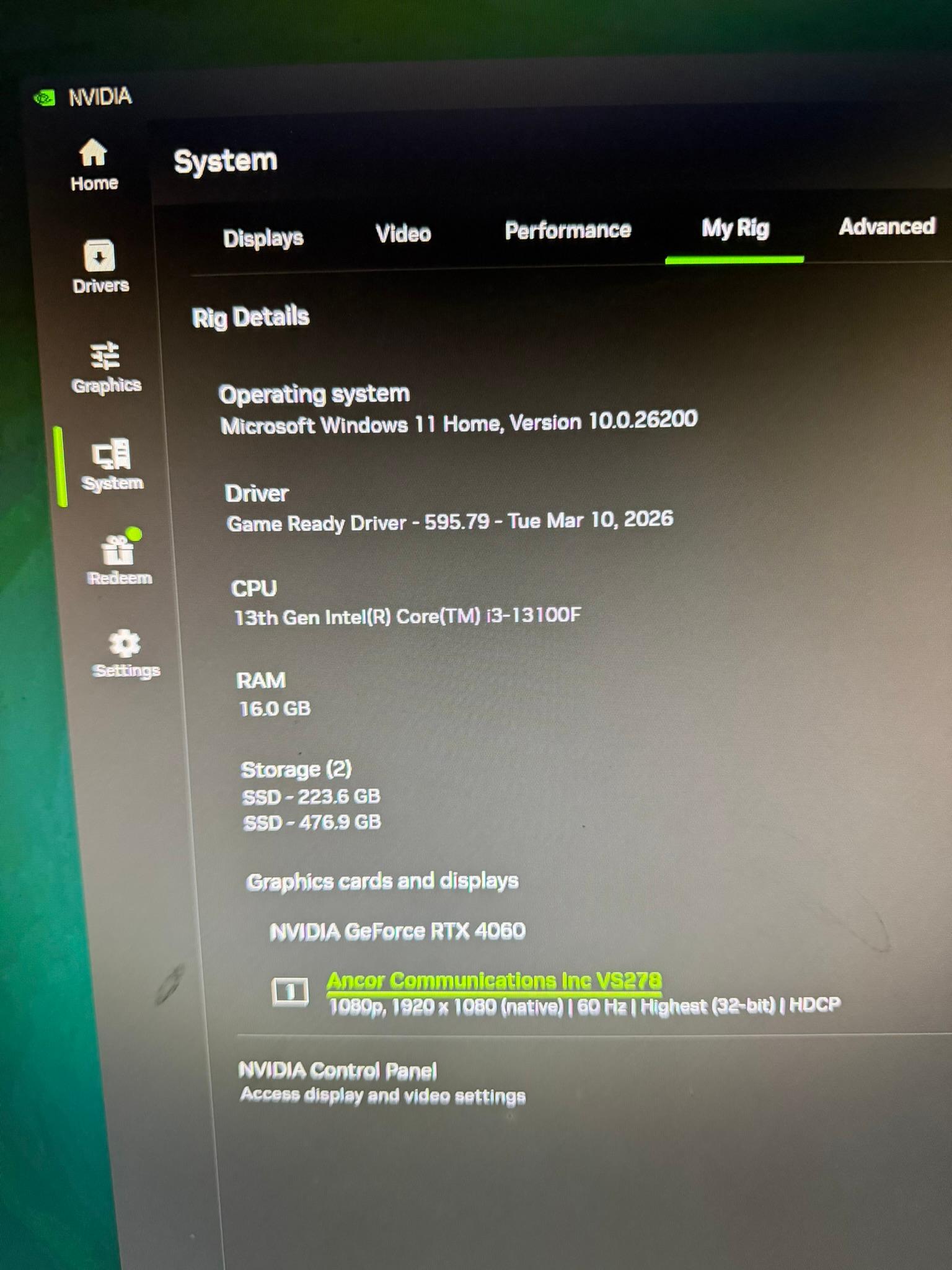1080p Gaming Beast | RTX 4060  | Intel i3 13100F | 16GB DDR4 | 750GB Storage | WIFI
