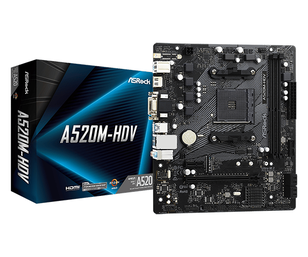 ASROCK A520M-HDV AM4 Motherboard