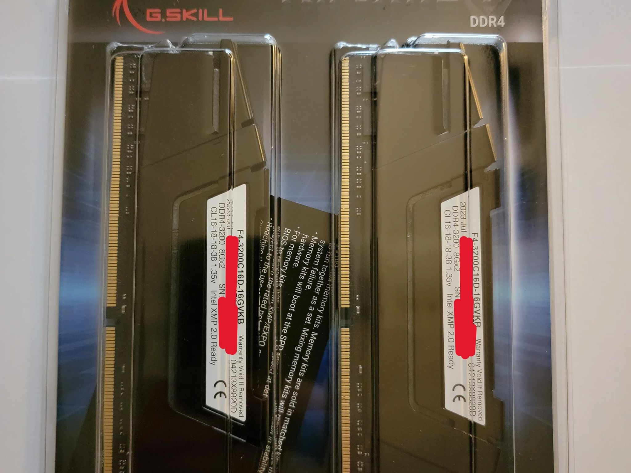 G.Skill Ripjaws V 16GB (2 x 8GB) DDR4 3200Mhz CL16-18-18-38 Brand New