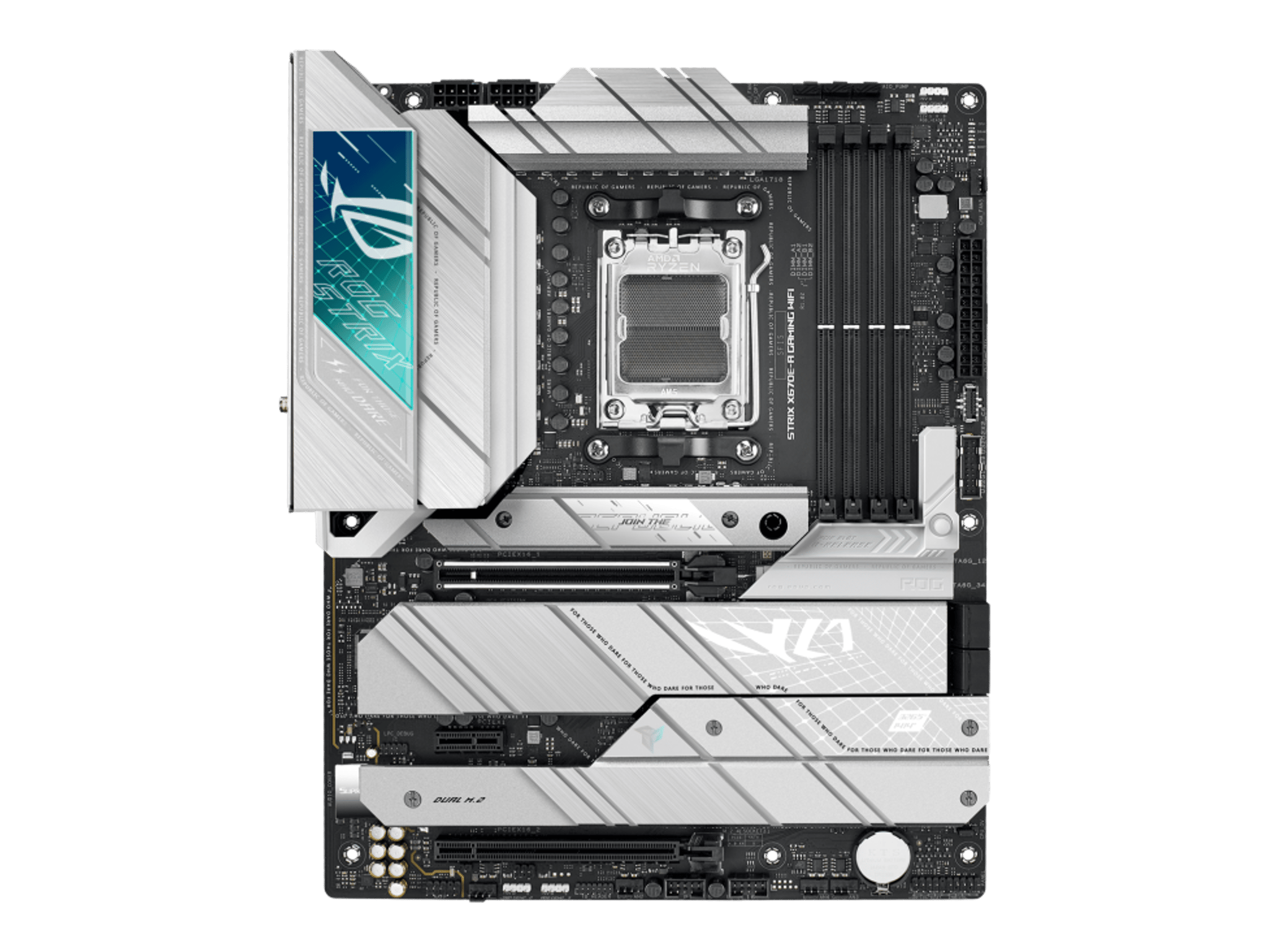 ASUS ROG STRIX X670E-A GAMING WIFI AMD AM5 X670 ATX M.2 Desktop Motherboard A
