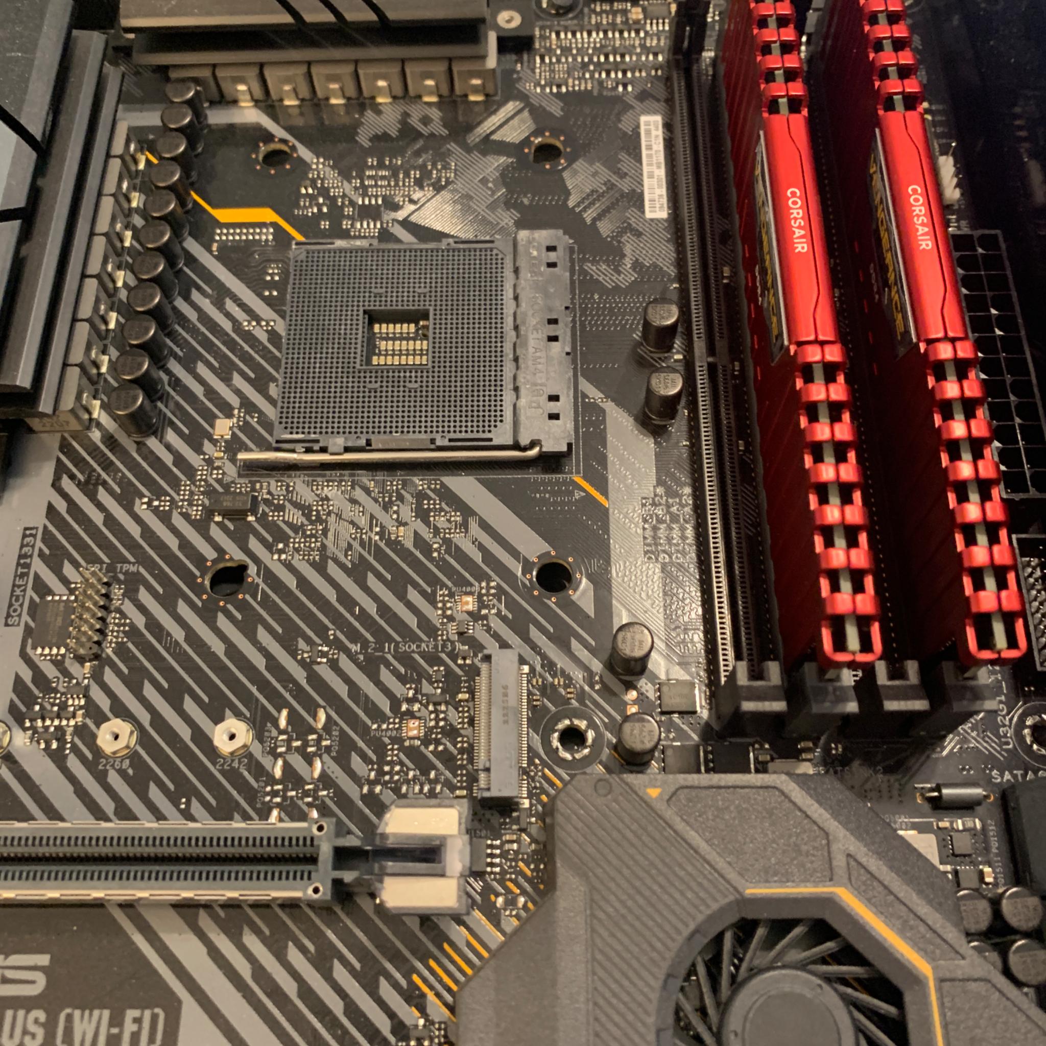 Asus tuf-gaming X570-plus WiFi AM4 ATX + AMD Ryzen 7 5800X Vermeer 3.8GHz 8 core AM4 proc + 32GB ram