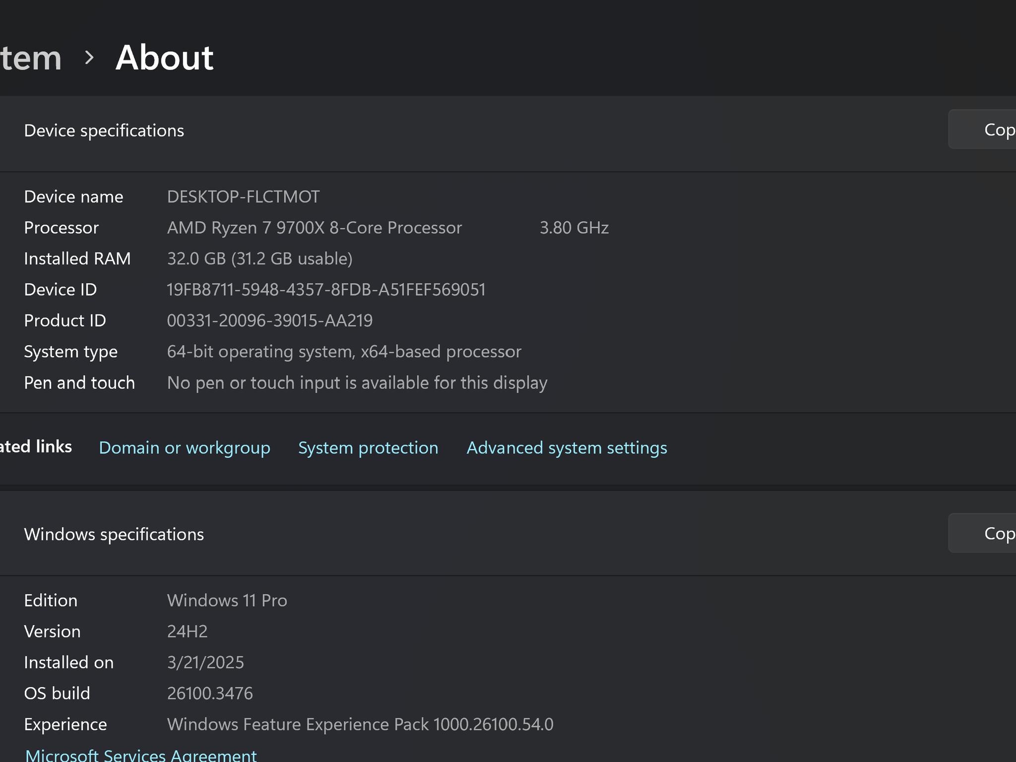AMD Ryzen 7 9700X,32GB Ram, 1TB SSD,Choice of Intel B580 or RTX 3060Ti