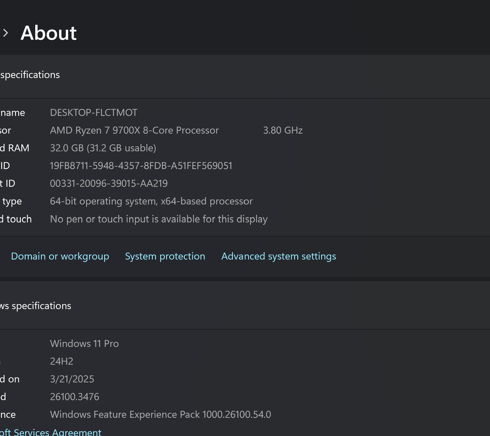 AMD Ryzen 7 9700X,32GB Ram, 1TB SSD,Choice of Intel B580 or RTX 3060Ti
