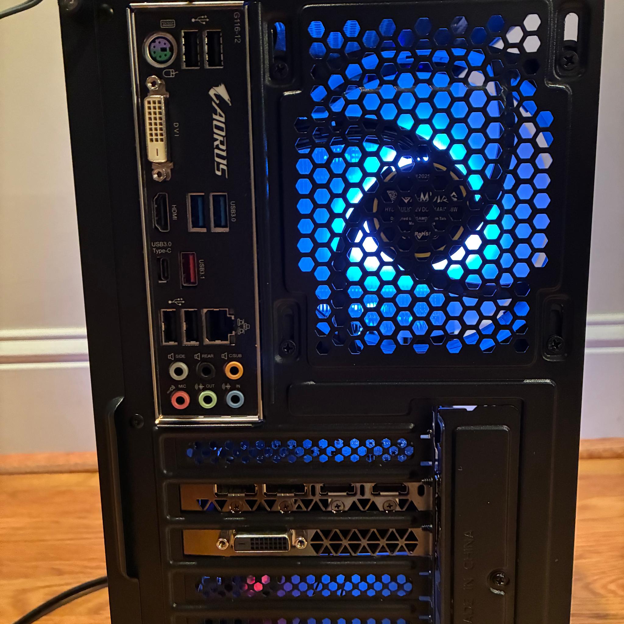 GTX 1070 8GB i5 8600K CUSTOM RGB GAMING PC WINDOWS 10/11 16GB DDR4 512GB NVME SSD WIFI