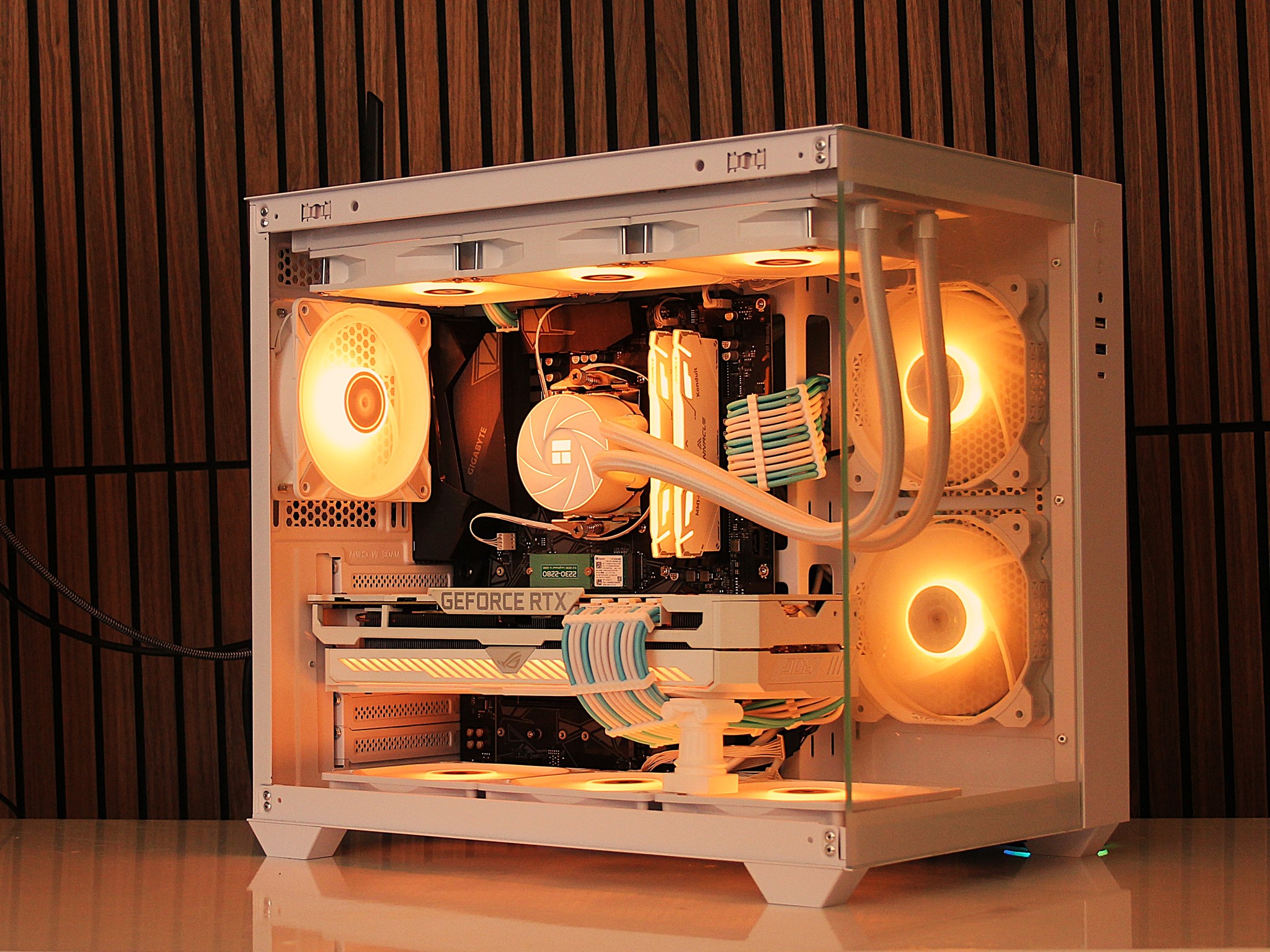 White Build 💻 RTX 3080 Gaming PC 💻| Ryzen 7 5800XT | 1TB nvme |DDR4 | 32GB RAM | B550 | Windows11