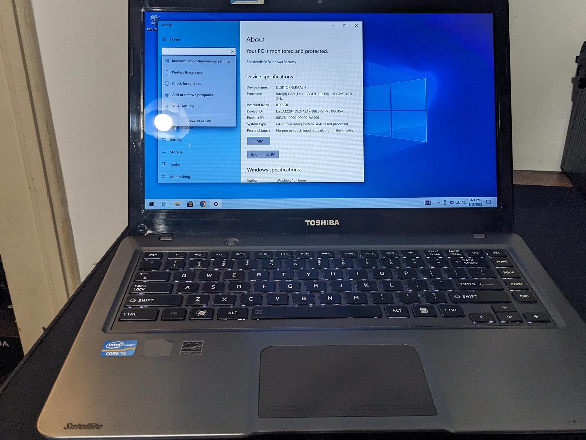 Toshiba Satellite 14.1" U845 Refurbished and Upgraded