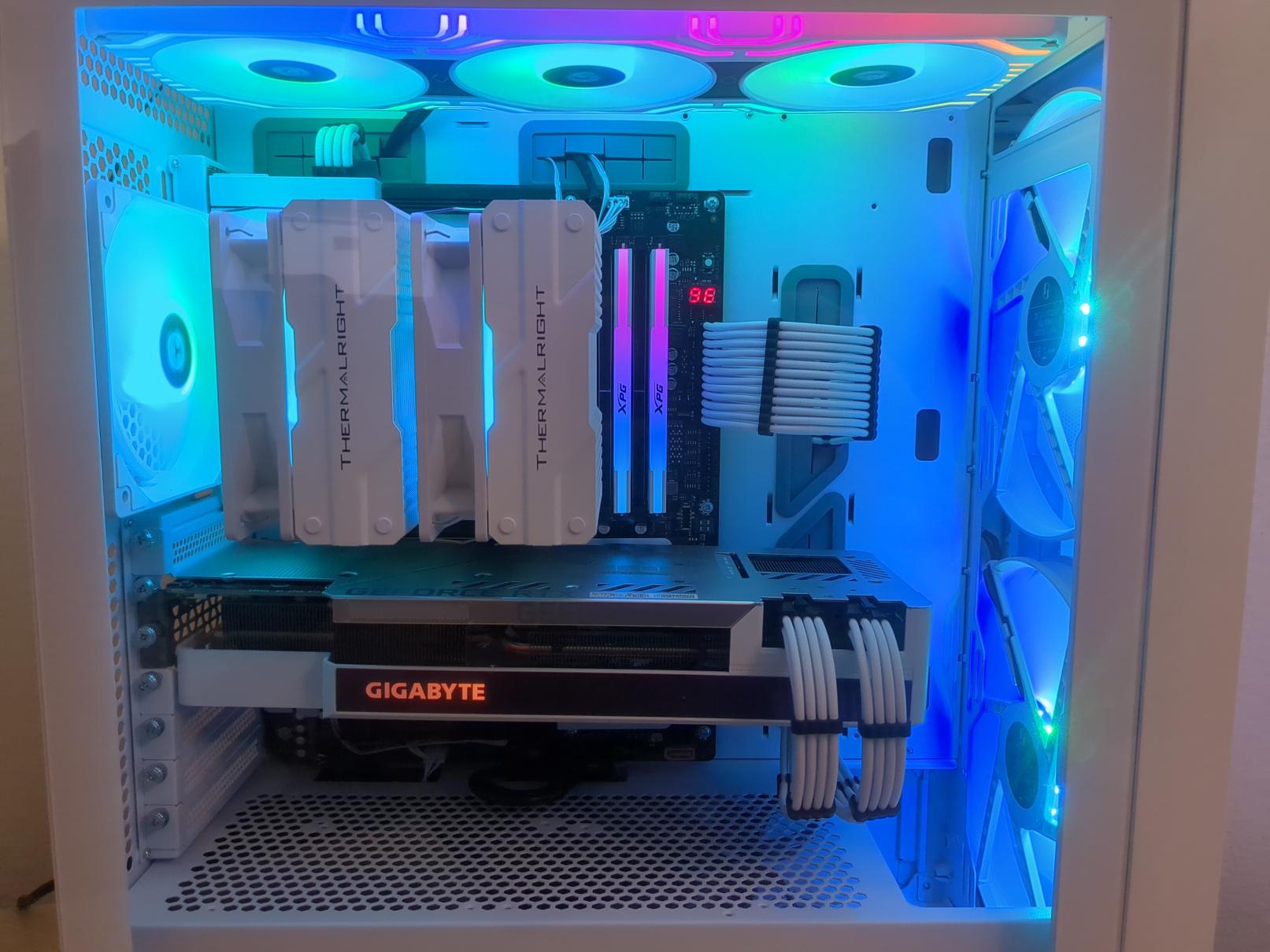 RTX 3080 (10GB), Ryzen 7 5700X White Gaming PC (32GB RAM, 2TB SSD, Win11 Pro)
