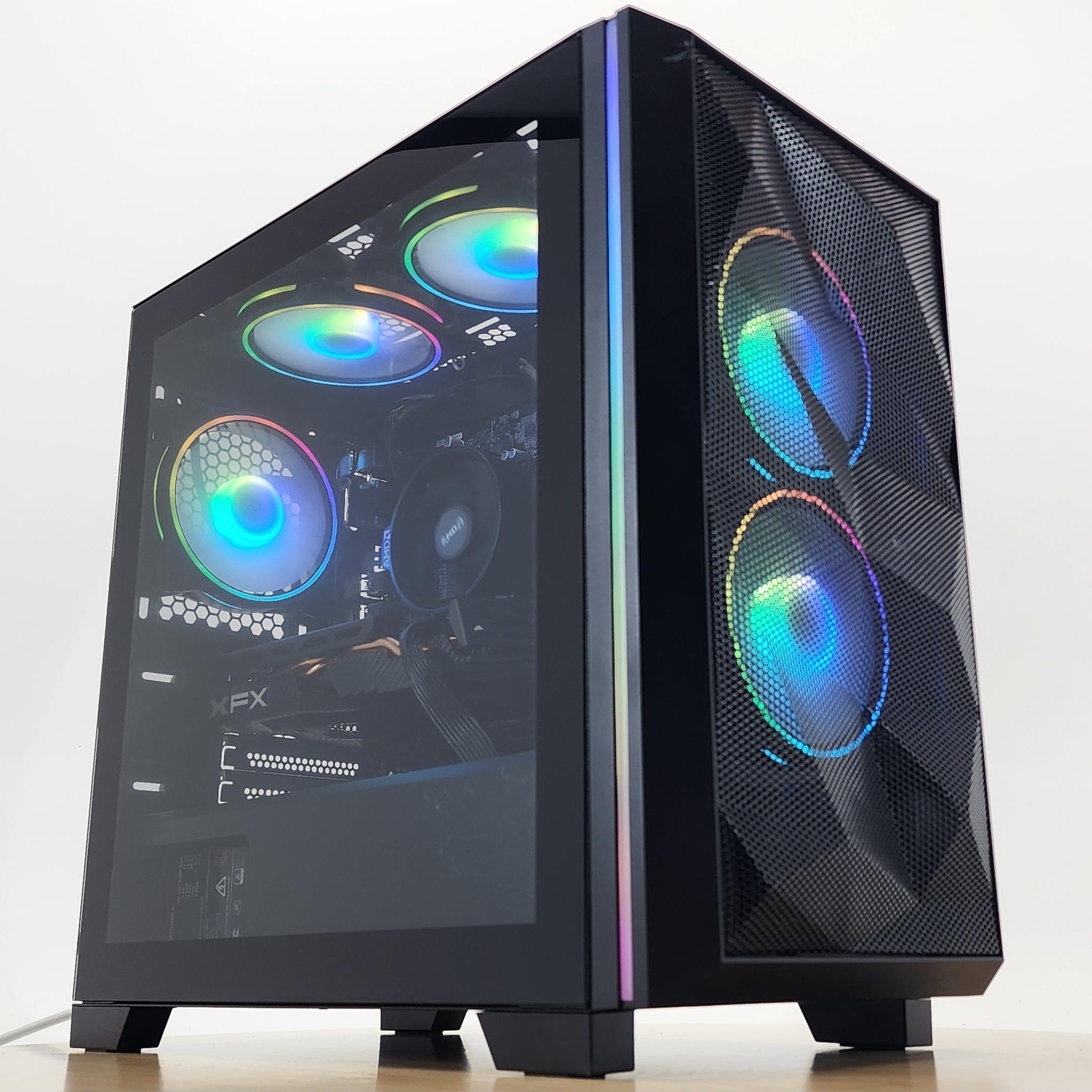 Gaming PC Ryzen 5 3600 16GB RAM 256GB SSD + 1TB HDD RX 580 8GB Windows 11 Computer