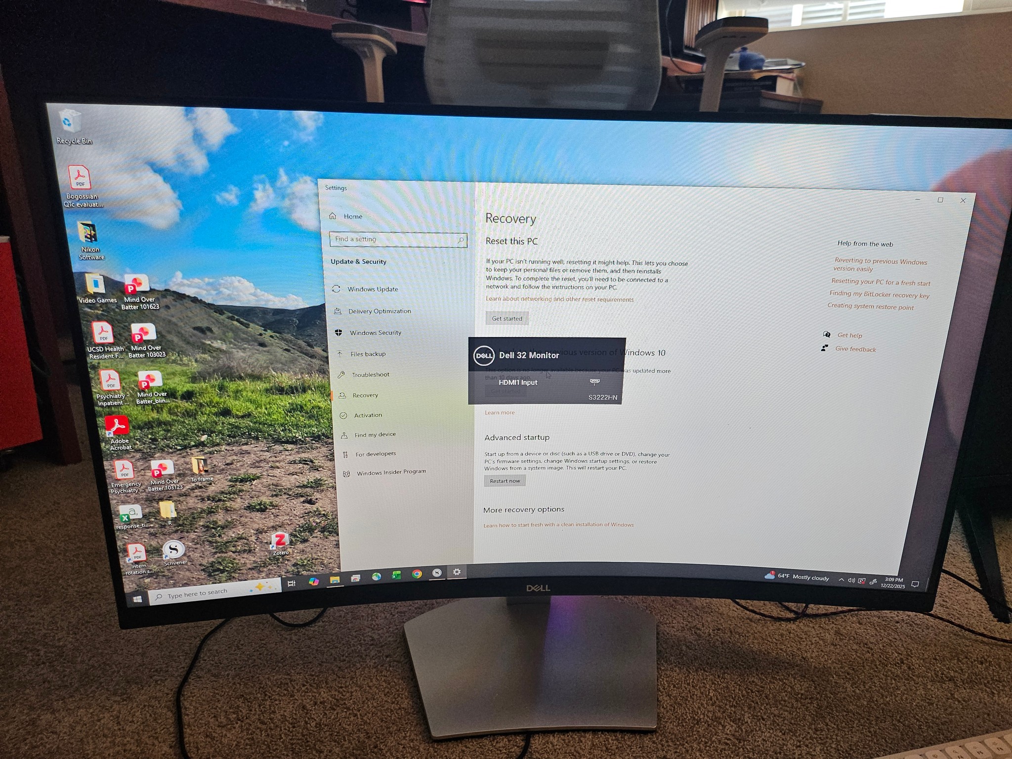 Dell 32in Curved FHD Monitor S3222HN