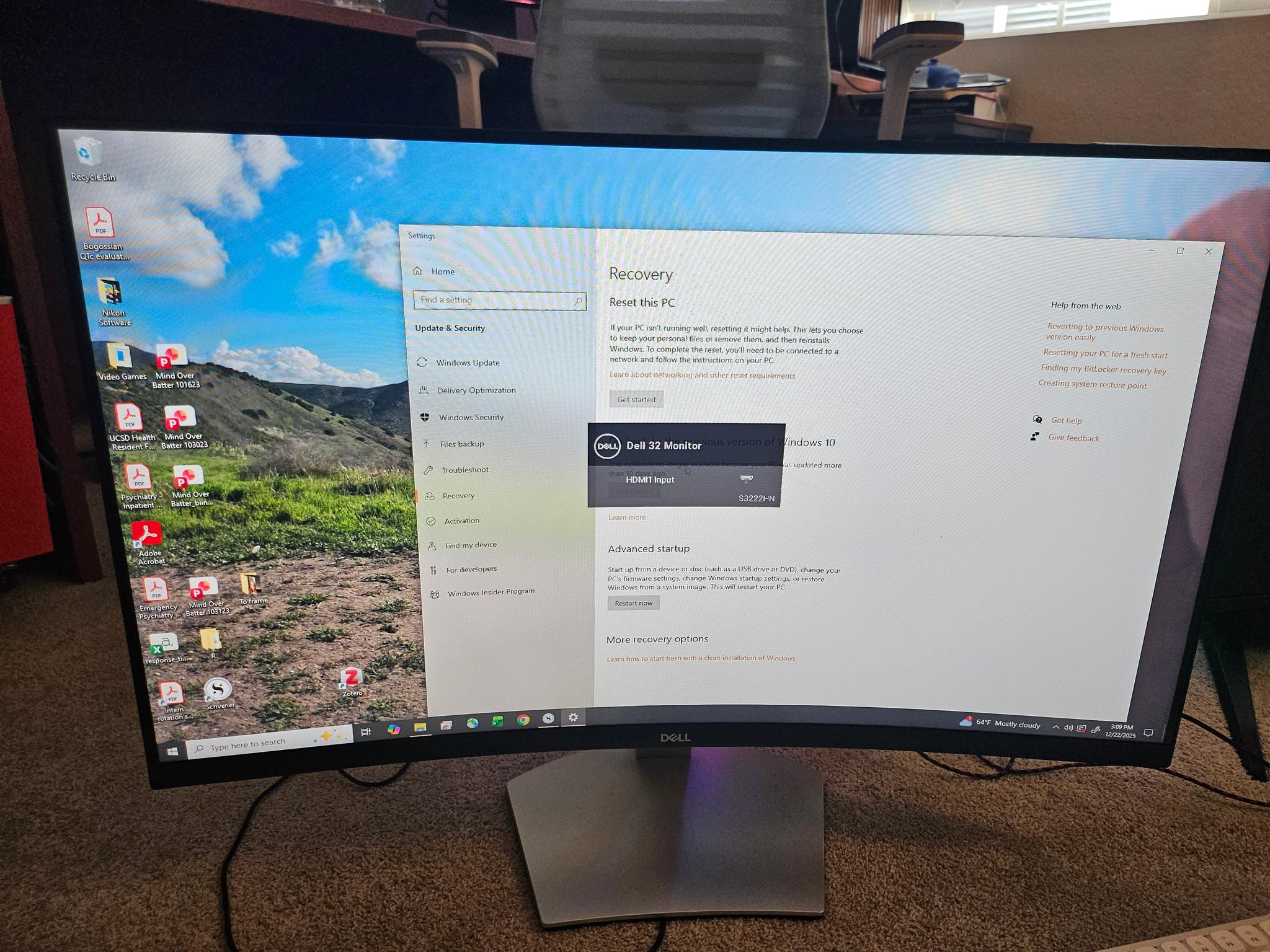 Dell 32in Curved FHD Monitor S3222HN