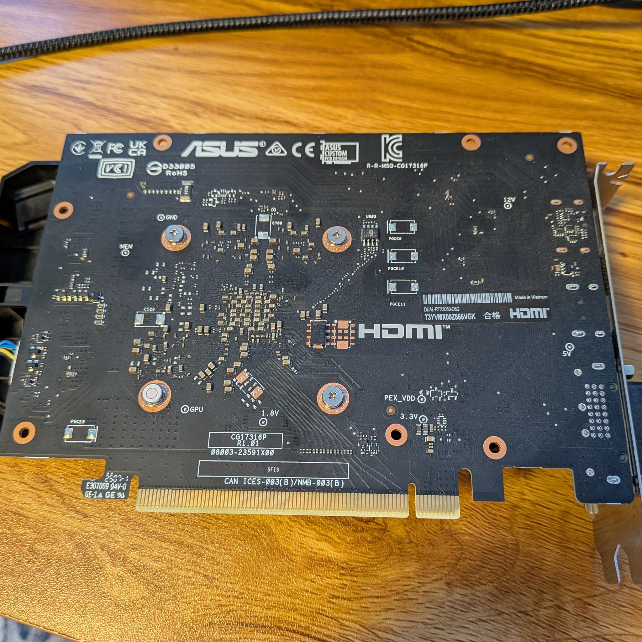 ASUS DUAL GeForce RTX 3050 6GB