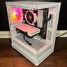 White Gaming PC (GTX 1660 6B + AMD Ryzen 5 3600 + 16GB DDR4 + SSD)