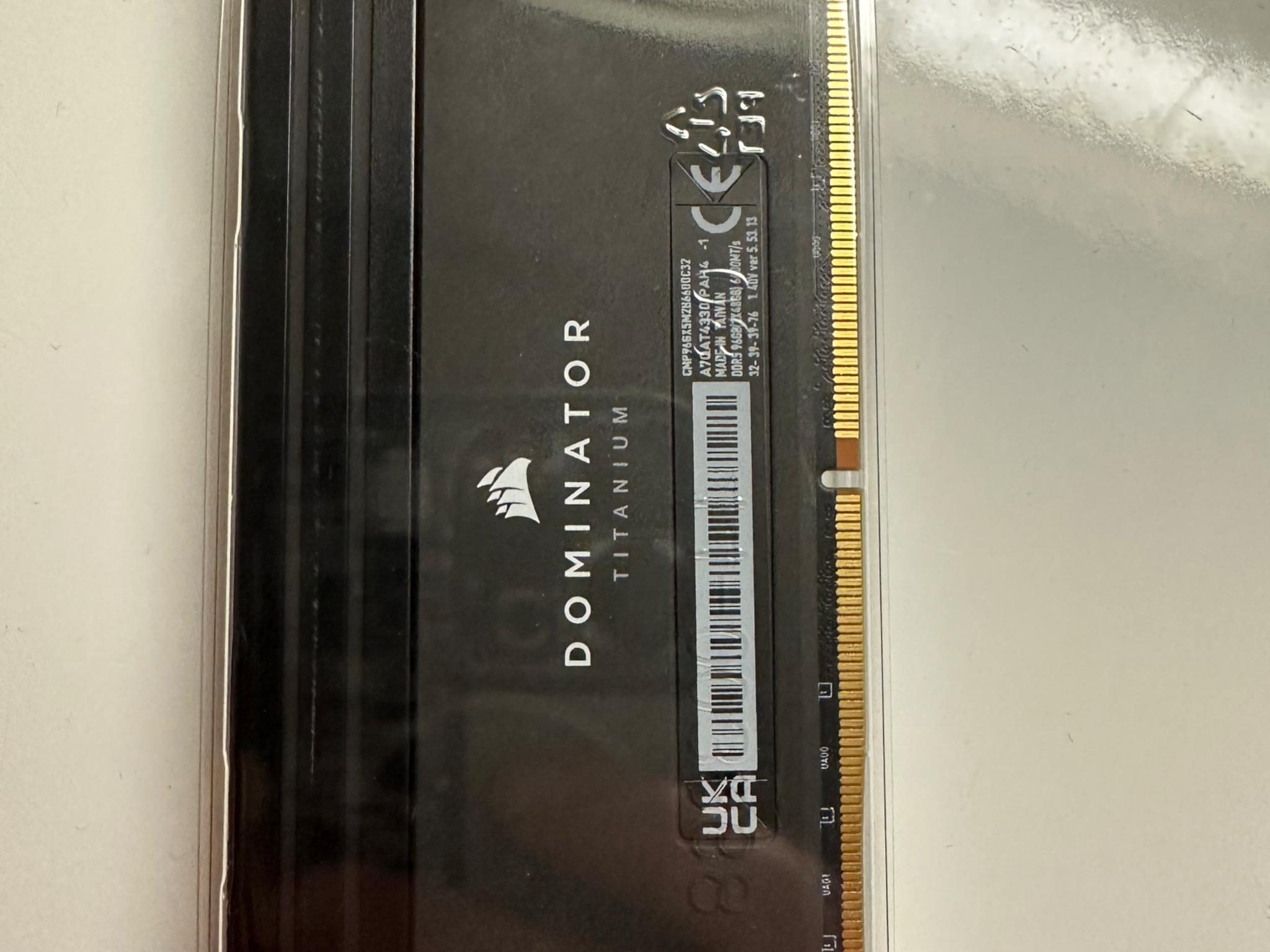 CORSAIR Dominator Titanium 96GB (2 x 48GB) DDR5 6600 (PC5 52800) CMP96GX5M2B6600C32