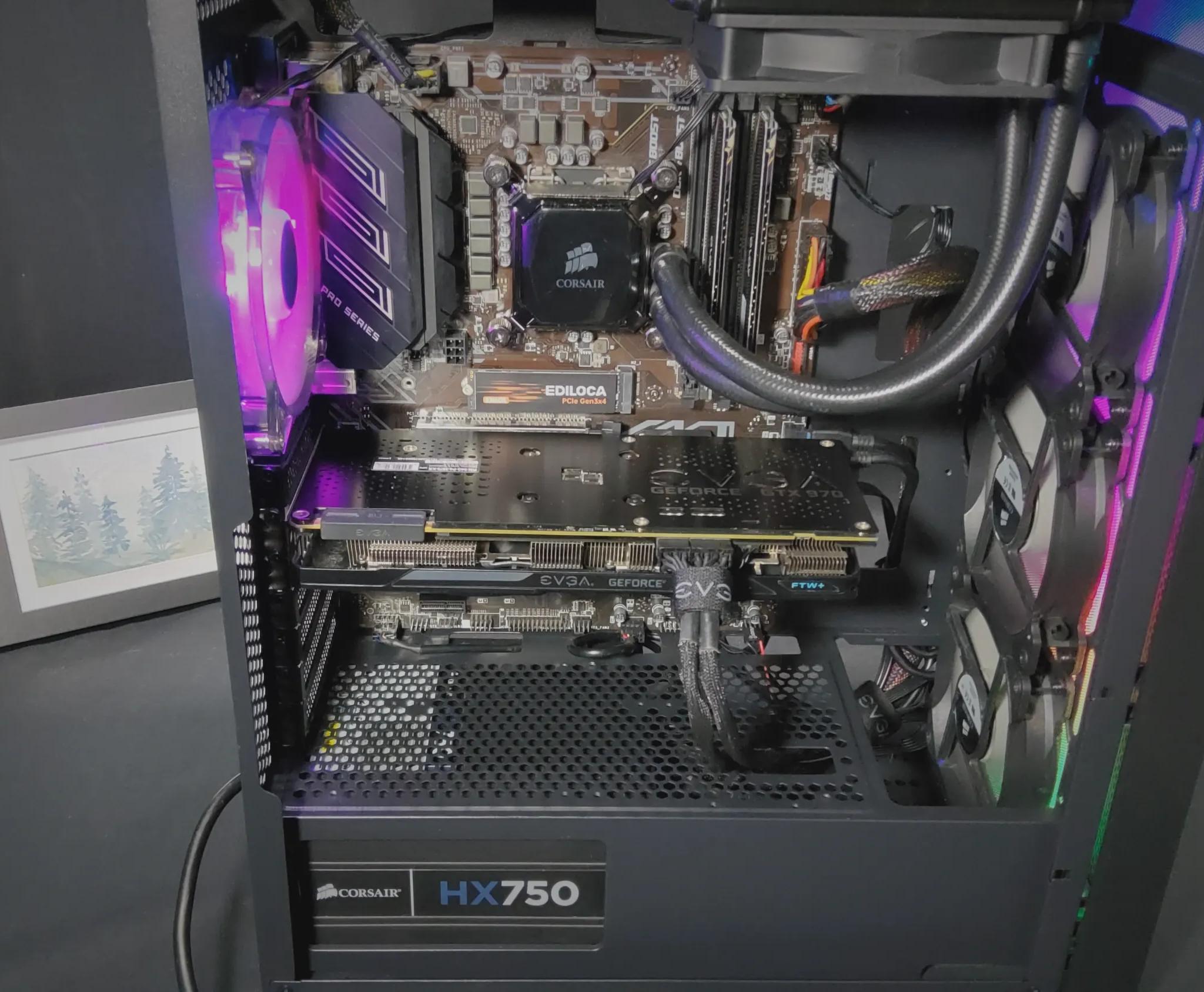 Intel i5 9400f Liquid Cooled-EVGA 970FTW