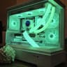 Frosty! ❄️ | RX 9070 XT Gaming PC | Ryzen 7 7700X | 32GB DDR5 | 1TB Gen4 NVMe | 2.1" LCD Display!