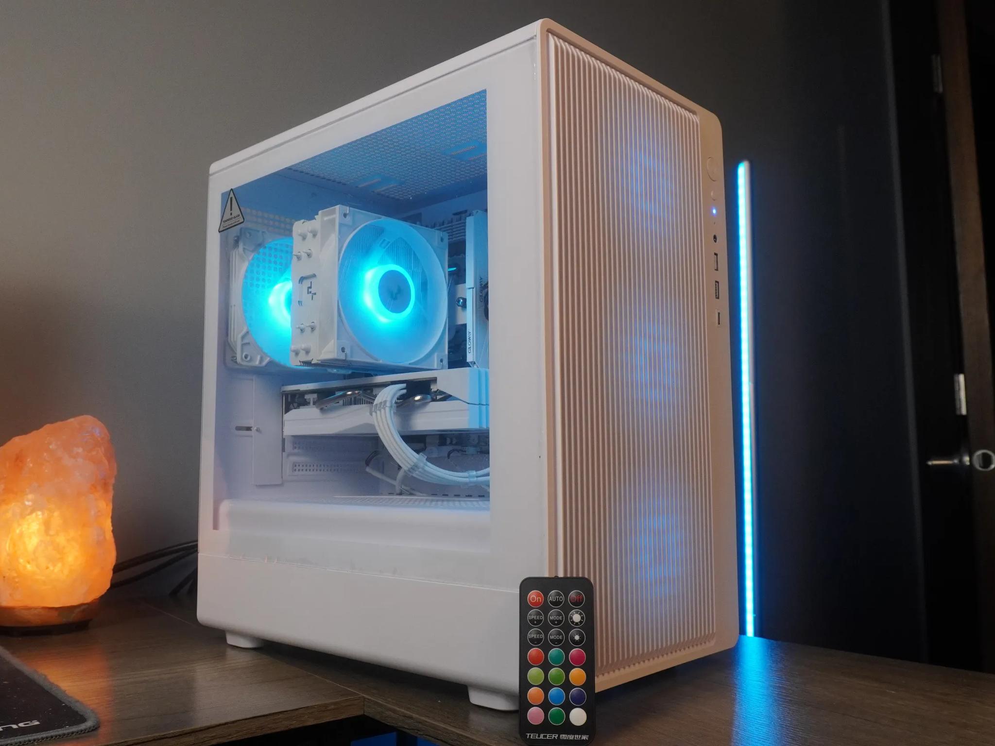 🤍ALL WHITE🤍 Gaming PC 🧡 RX 580 2048SP 💙 Intel Xeon 10 Cores 20 Threads | 16GB | 1TB