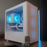 🤍ALL WHITE🤍 Gaming PC 🧡 RX 580 2048SP 💙 Intel Xeon 10 Cores 20 Threads | 16GB | 1TB