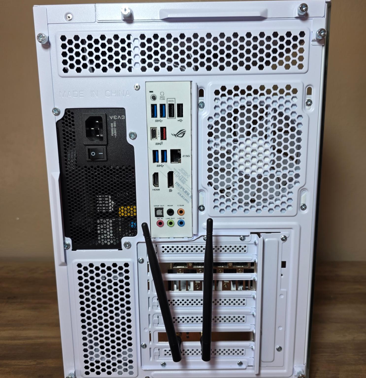 Custom All-White Gaming PC - Ryzen 9 5900X, RTX 4060 Ti, 32GB Trident Z RGB, 1TB 980 Pro