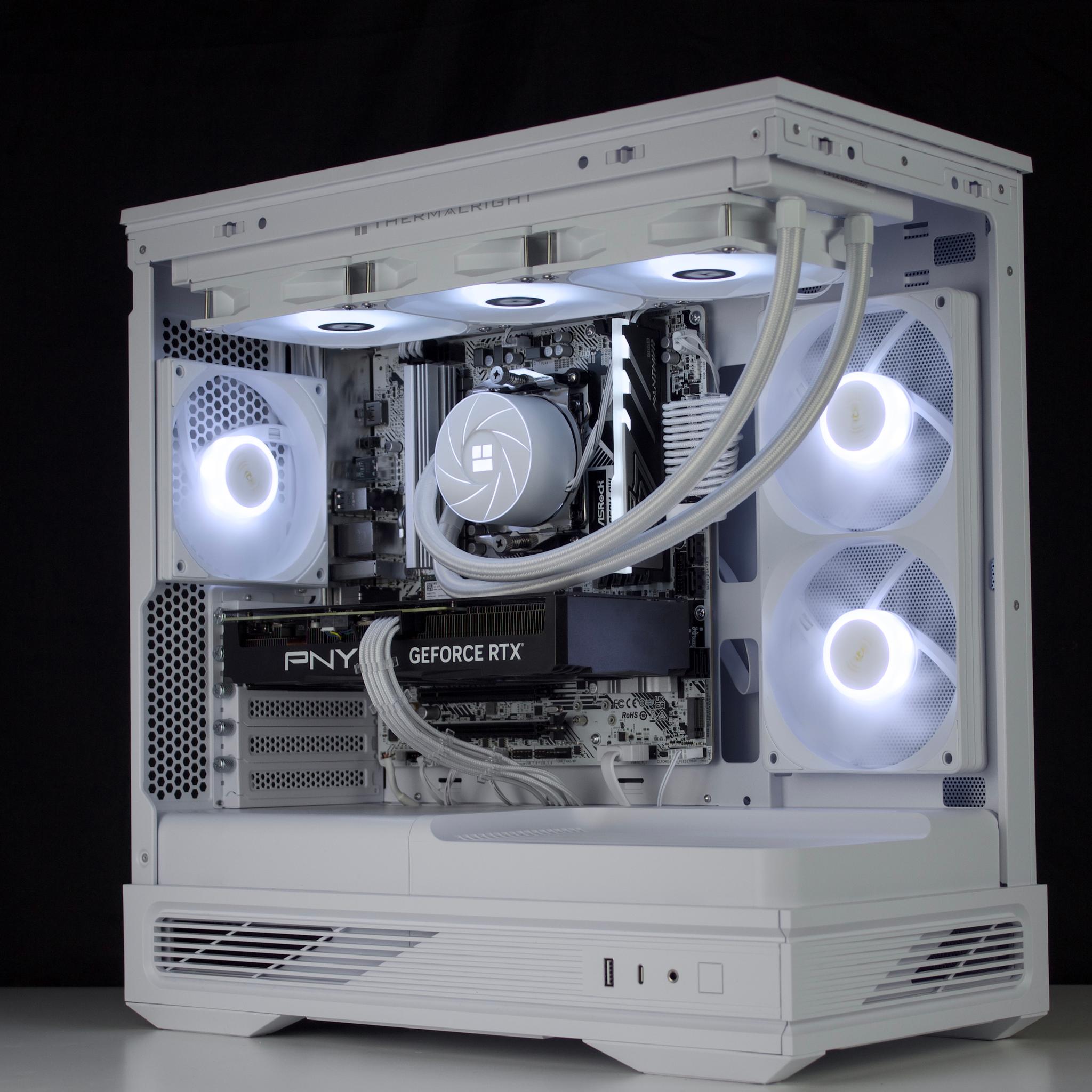❄️🧊💎- Whiteout 1440P Gaming PC | RTX 4070, Ryzen 5 7600X, 16GB RAM, 1TB SSD ❄️🧊💎