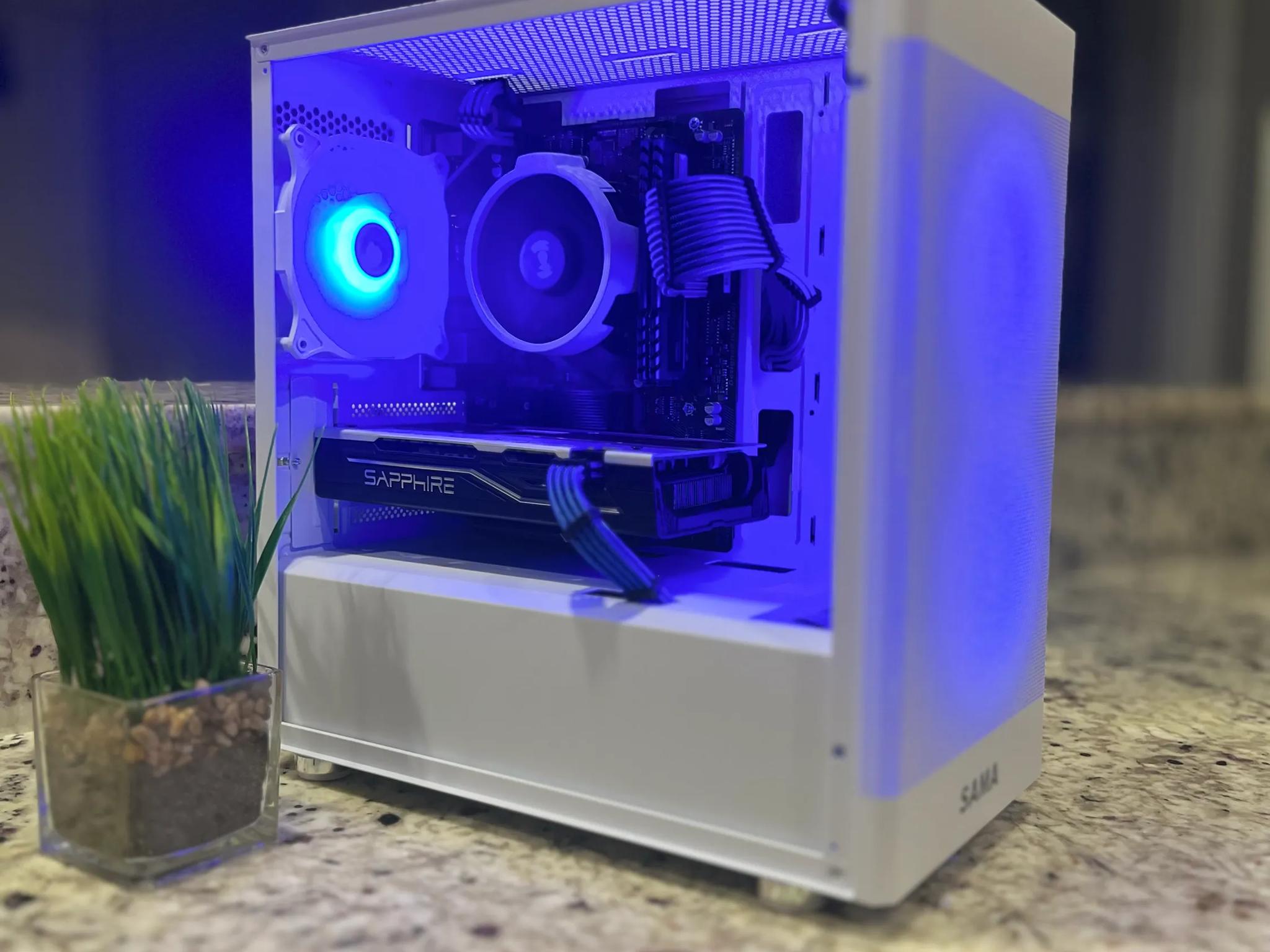 🖥🖱️White Gaming PC||AMD Ryzen 5 2600||Sapphire PULSE Radeon RX 580 8 GB||512 GB NVME🎮🕹️👾