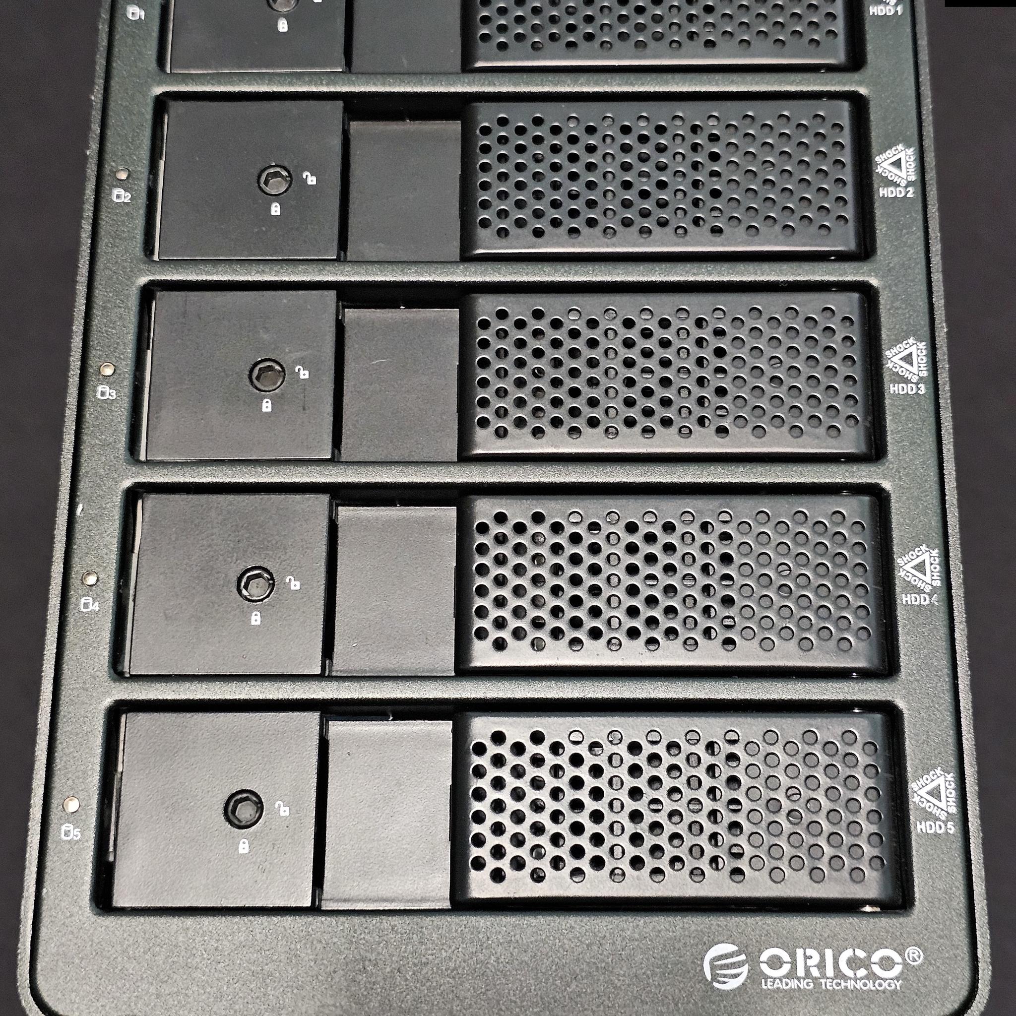 ORICO 5-Bay DAS 3.5" HDD SATA III USB 3.0 UASP