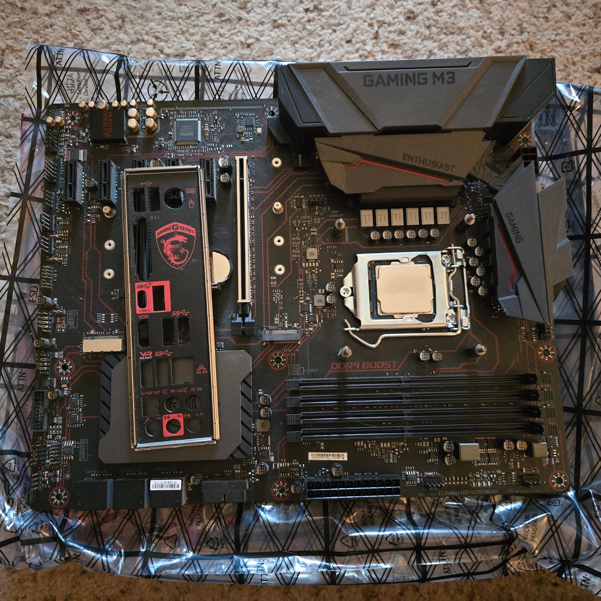 MSI z270 Gaming M3 Motherboard Bundle | Intel i7 7700k|  16GB Corsair Venegence LPX 3000 Mhz