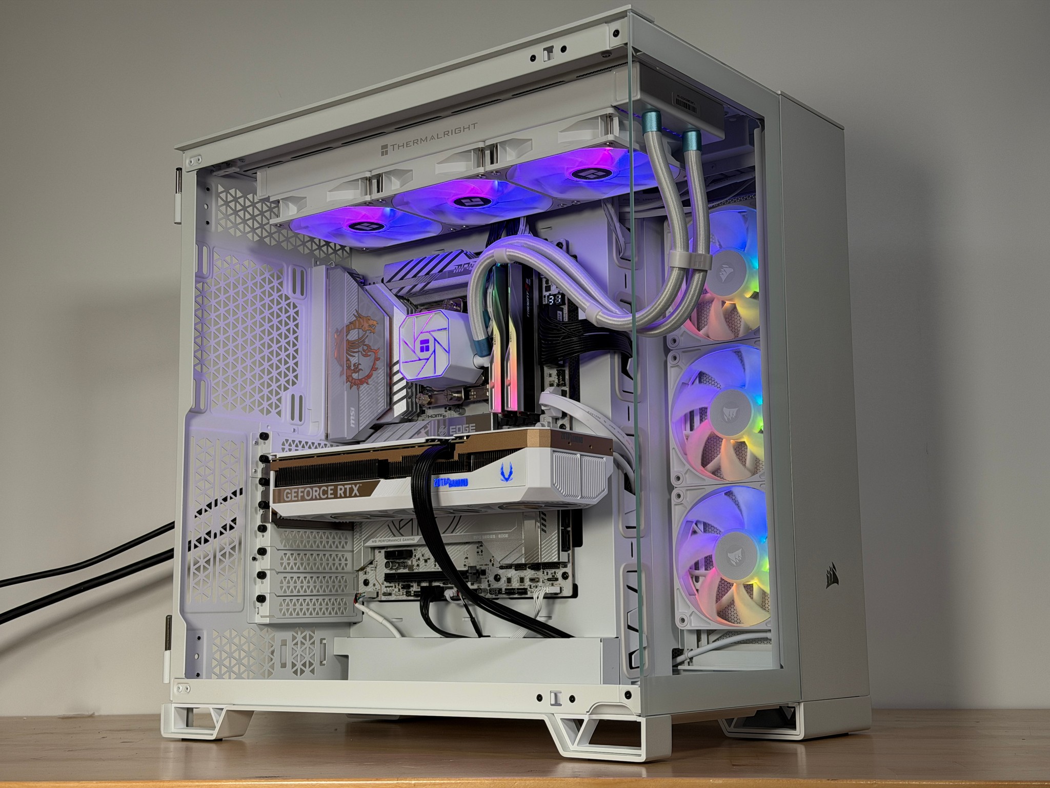 RTX 5070ti Intel Core Ultra 7 265kf All White Gaming PC
