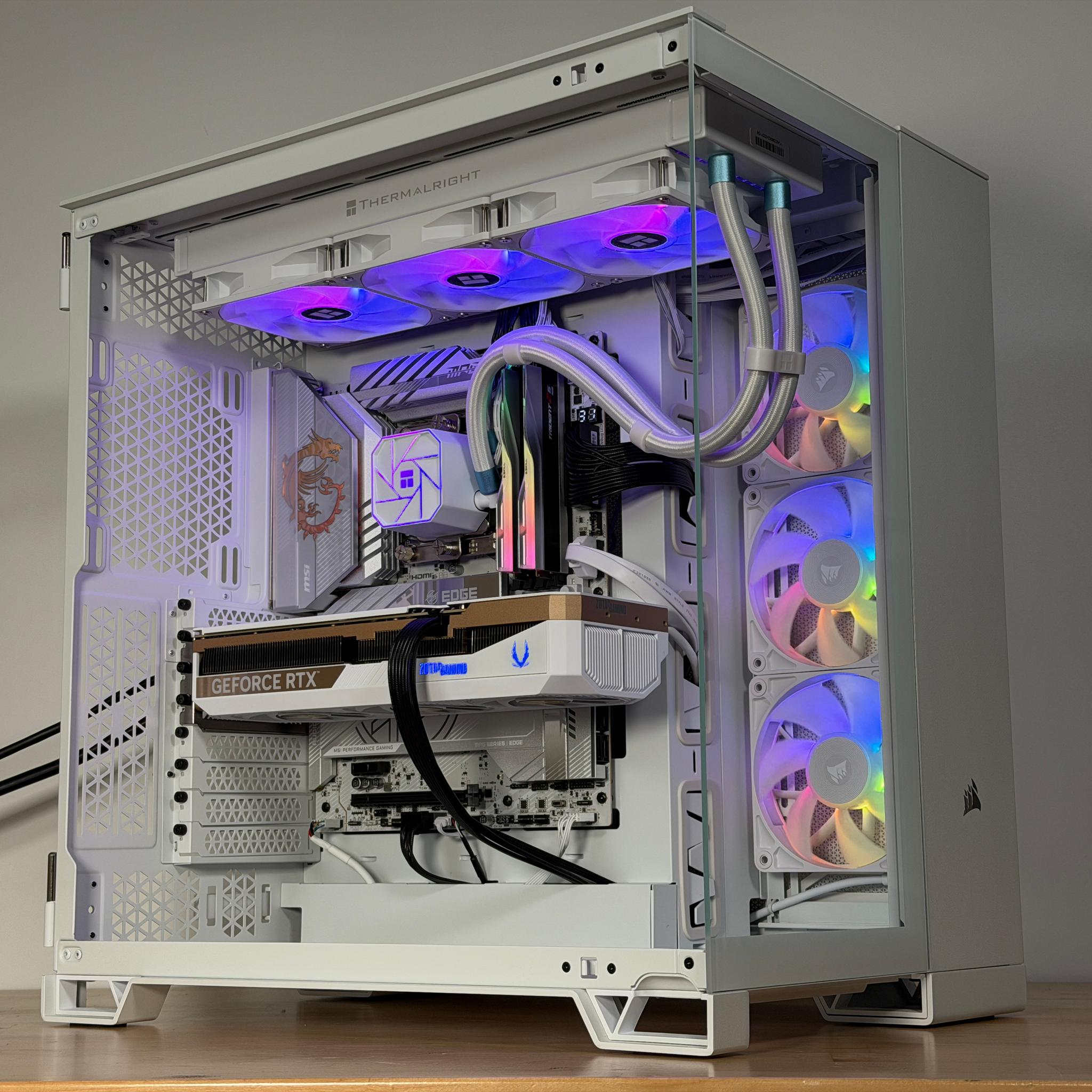 RTX 5070ti Intel Core Ultra 7 265kf All White Gaming PC
