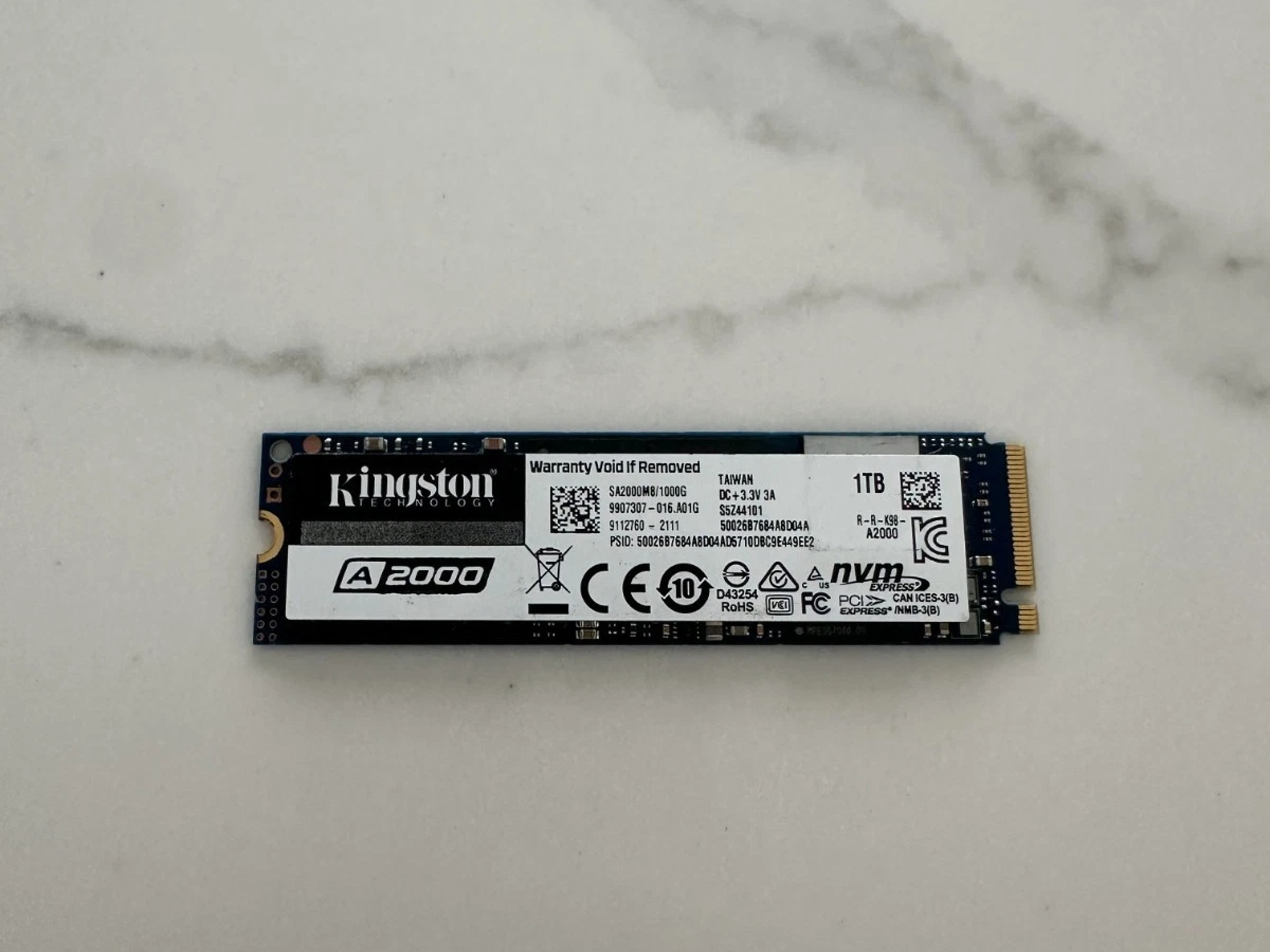 Kingston A2000 1TB NVME