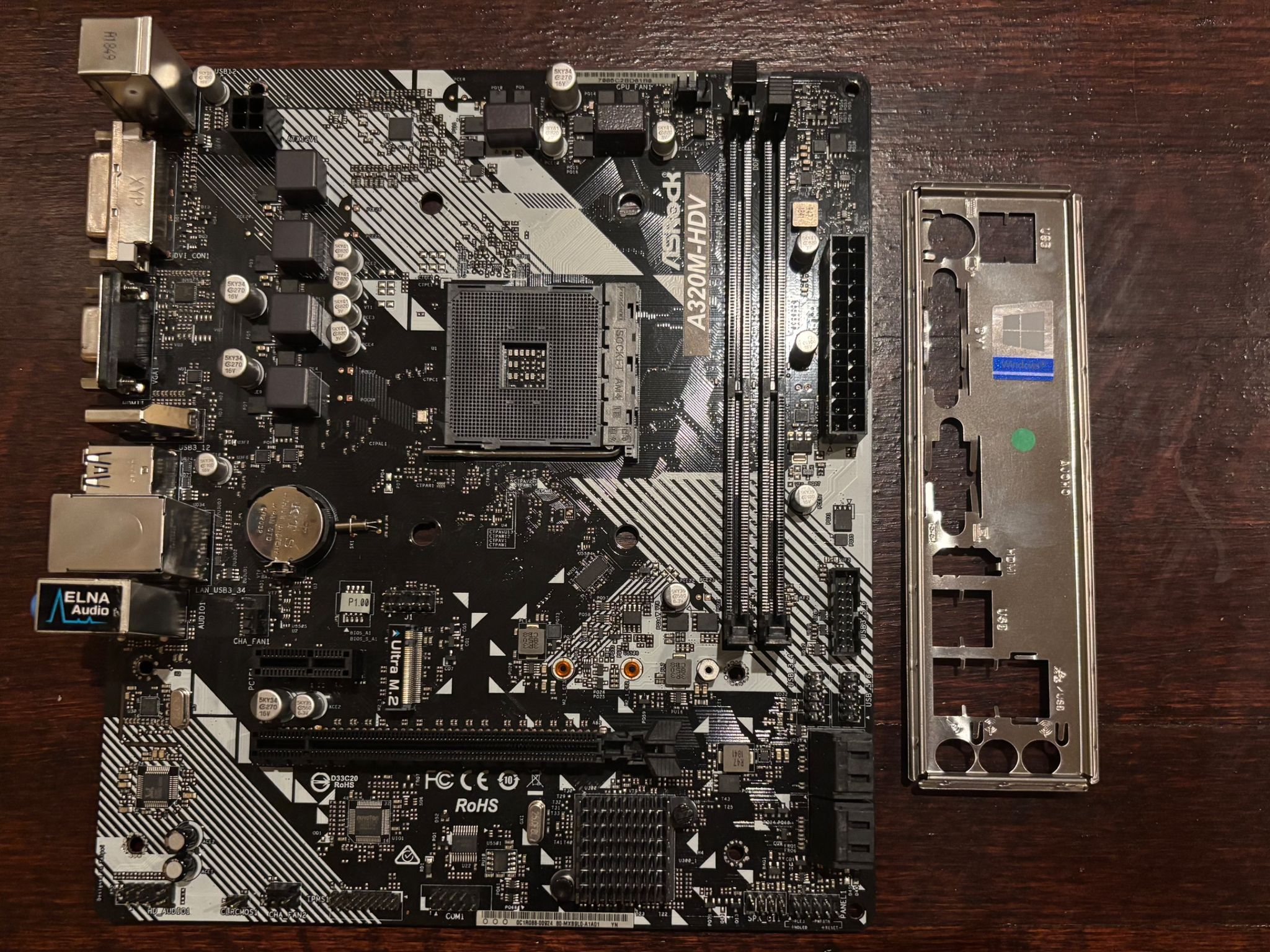ASRock A320M-HDV AM4 Motherboard