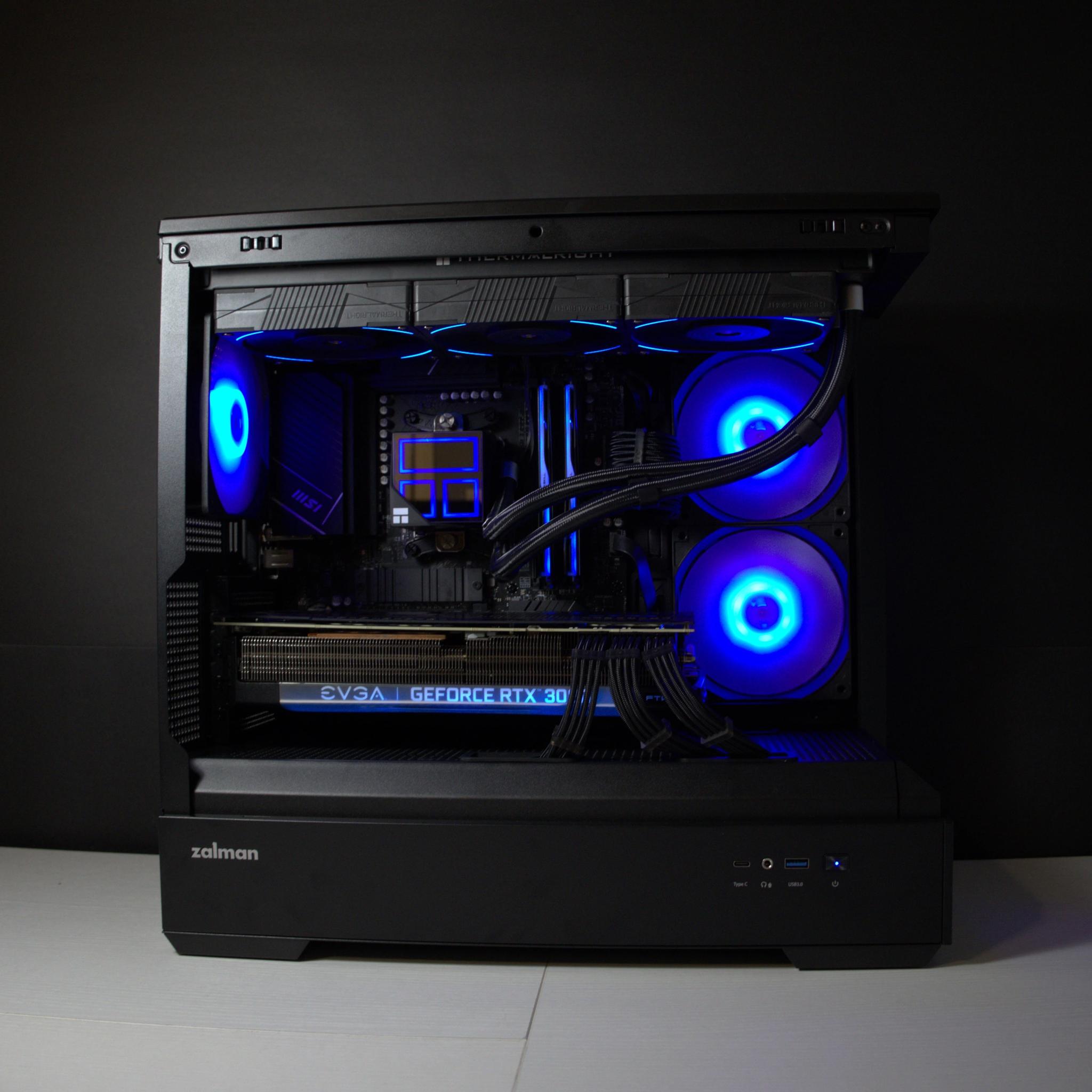 🔵BIG BLUE🔵 Gaming PC | AMD Ryzen 5 7600 | 32GB DDR5 | RTX 3080 | 1TB SSD | Win11 Home | Wi-Fi