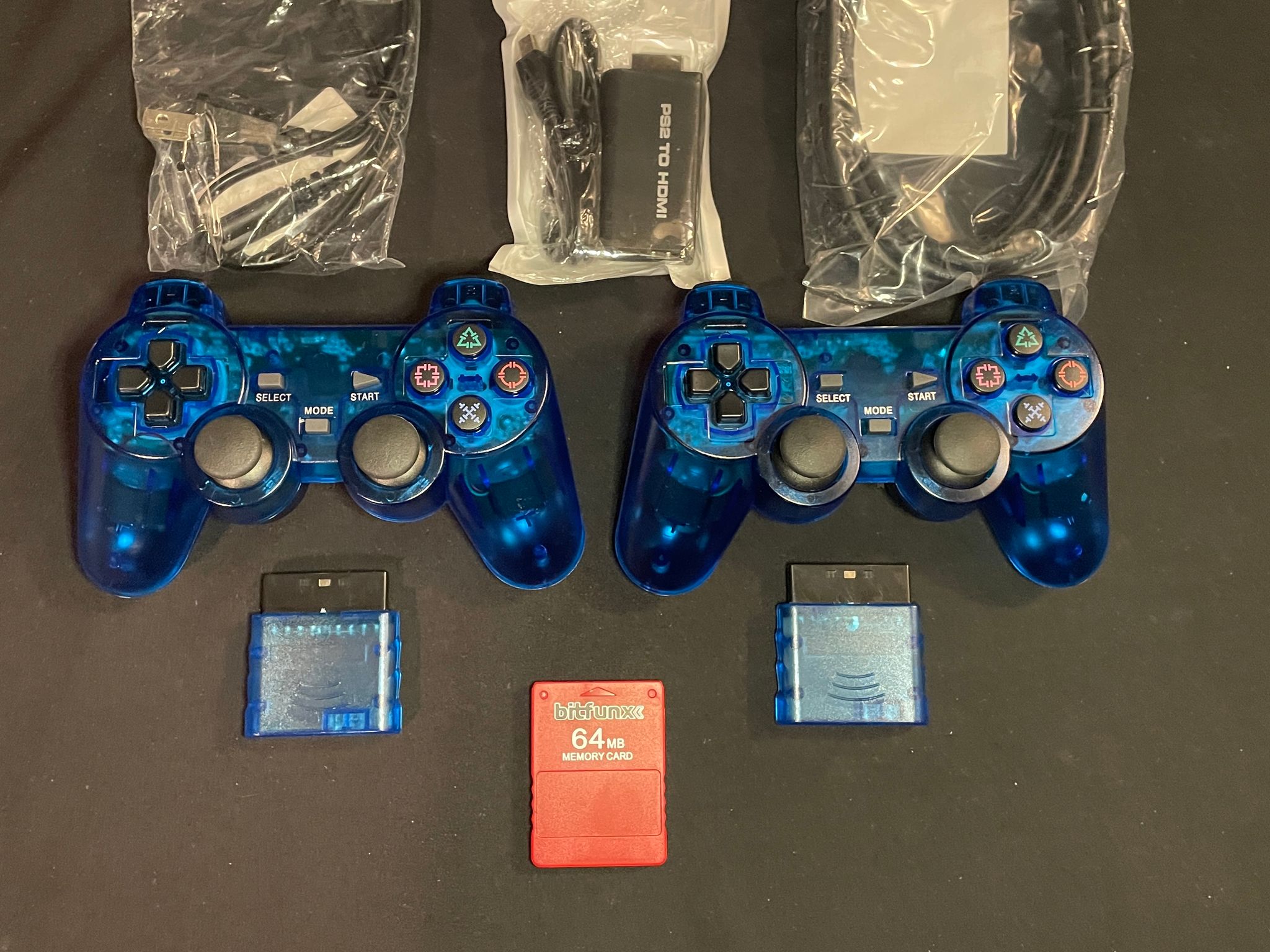 Ps2 Playstation 2 Accessories Kit 4TB Drive Wireless Controllers