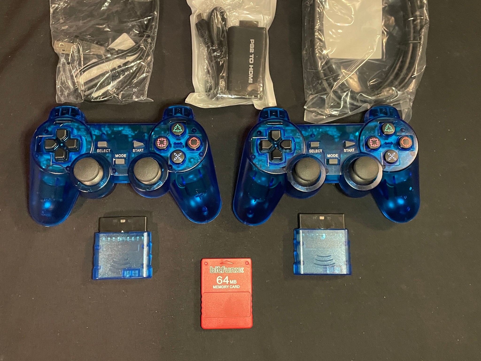 Ps2 Playstation 2 Accessories Kit 4TB Drive Wireless Controllers